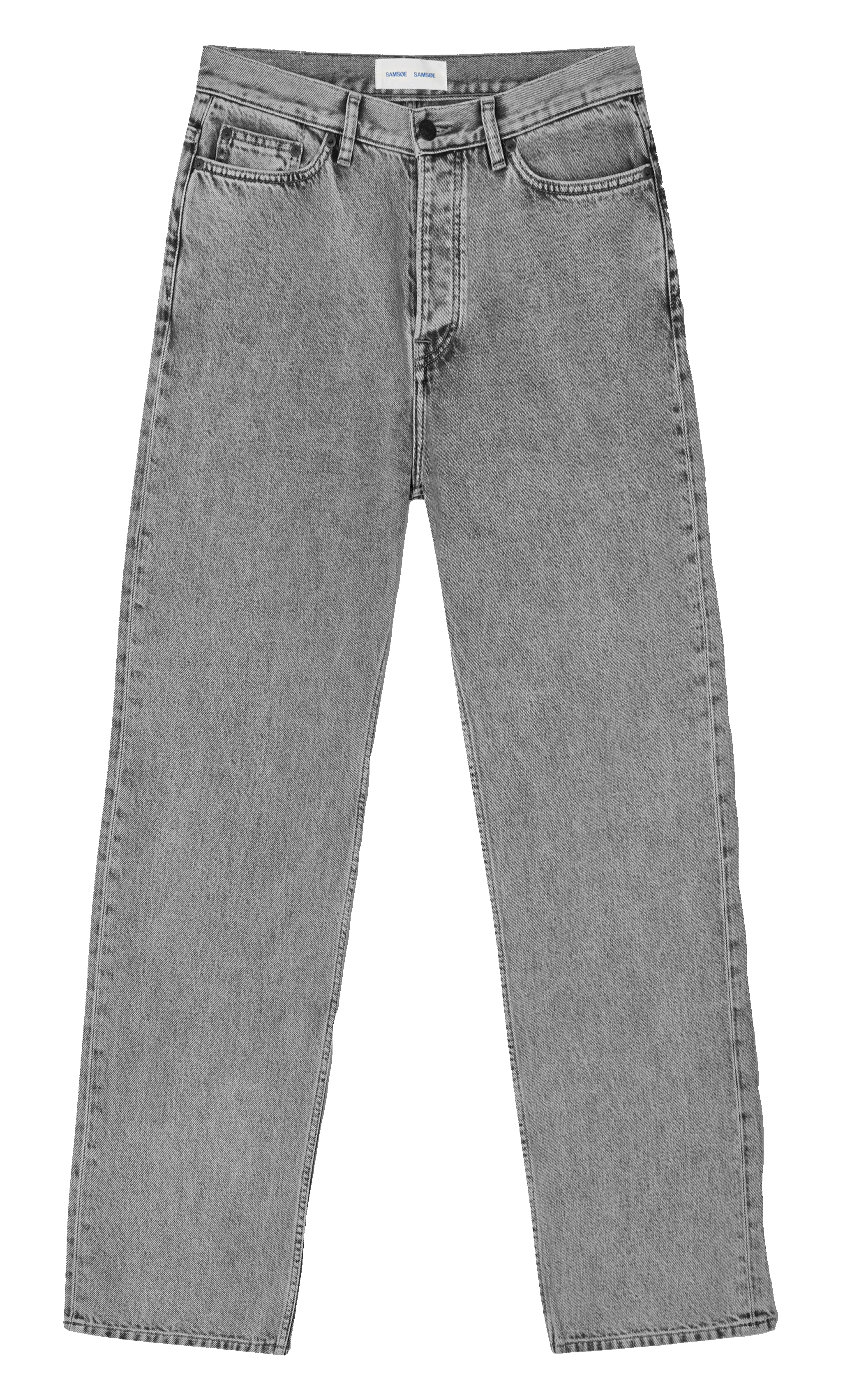 Jean droit en coton biologique SAMSOE SAMSOE Gris