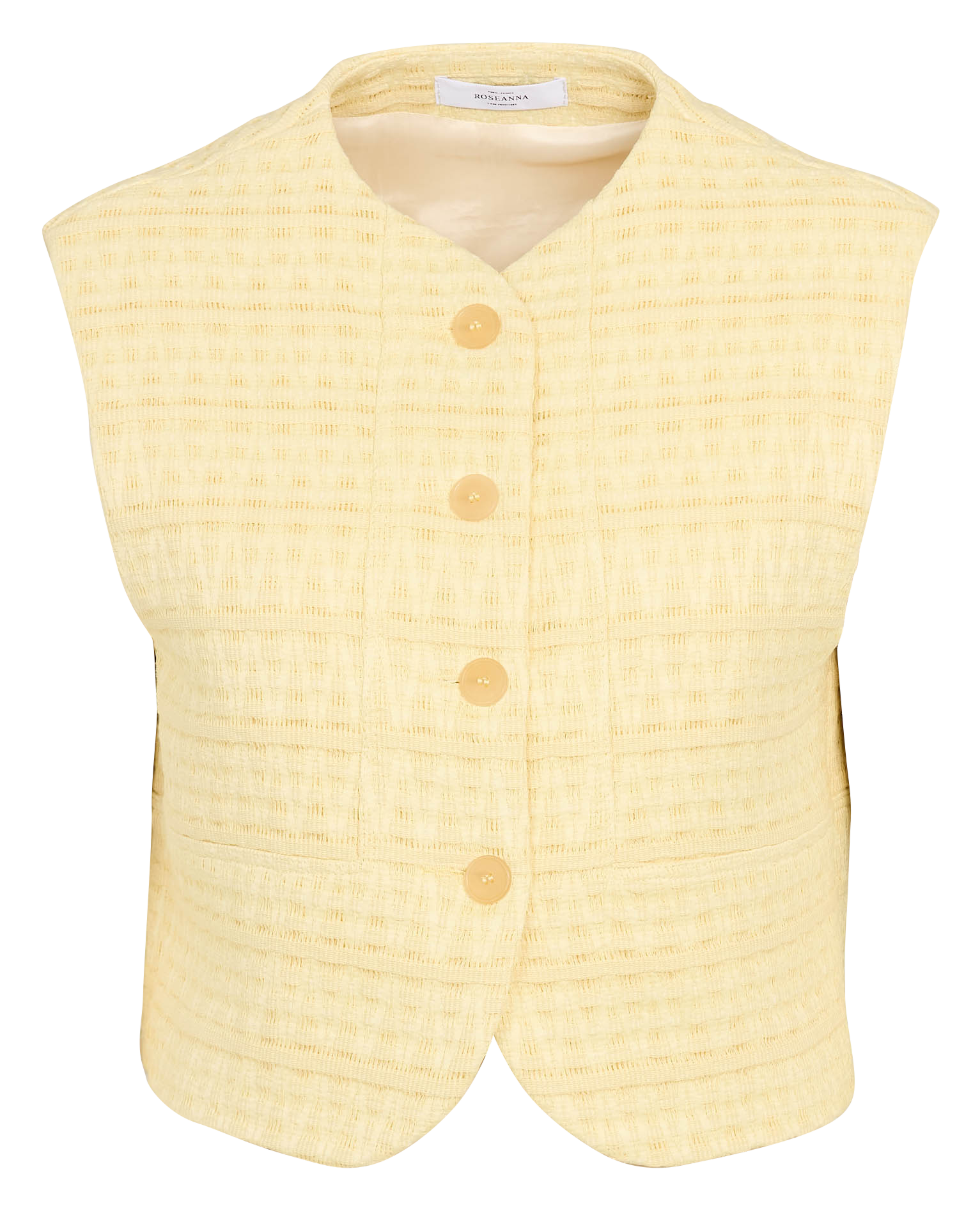 Gilet sans manches effet raphia ROSEANNA Beige