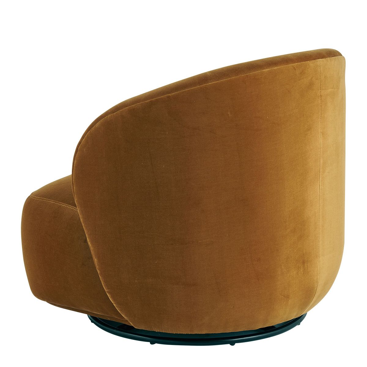 Velvet armchair BLANC D'IVOIRE Yellow