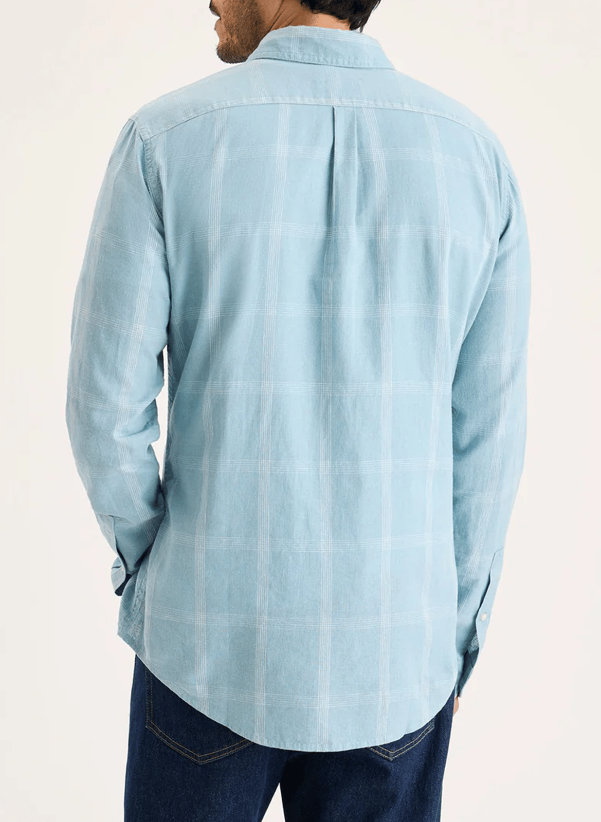 Chemise slim en lin mélangé DOCKERS Bleu