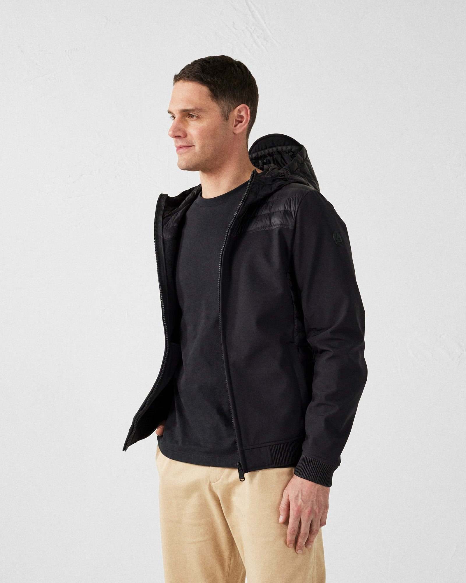 Softshell bi-material paco 2.0 down jacket JOTT Black