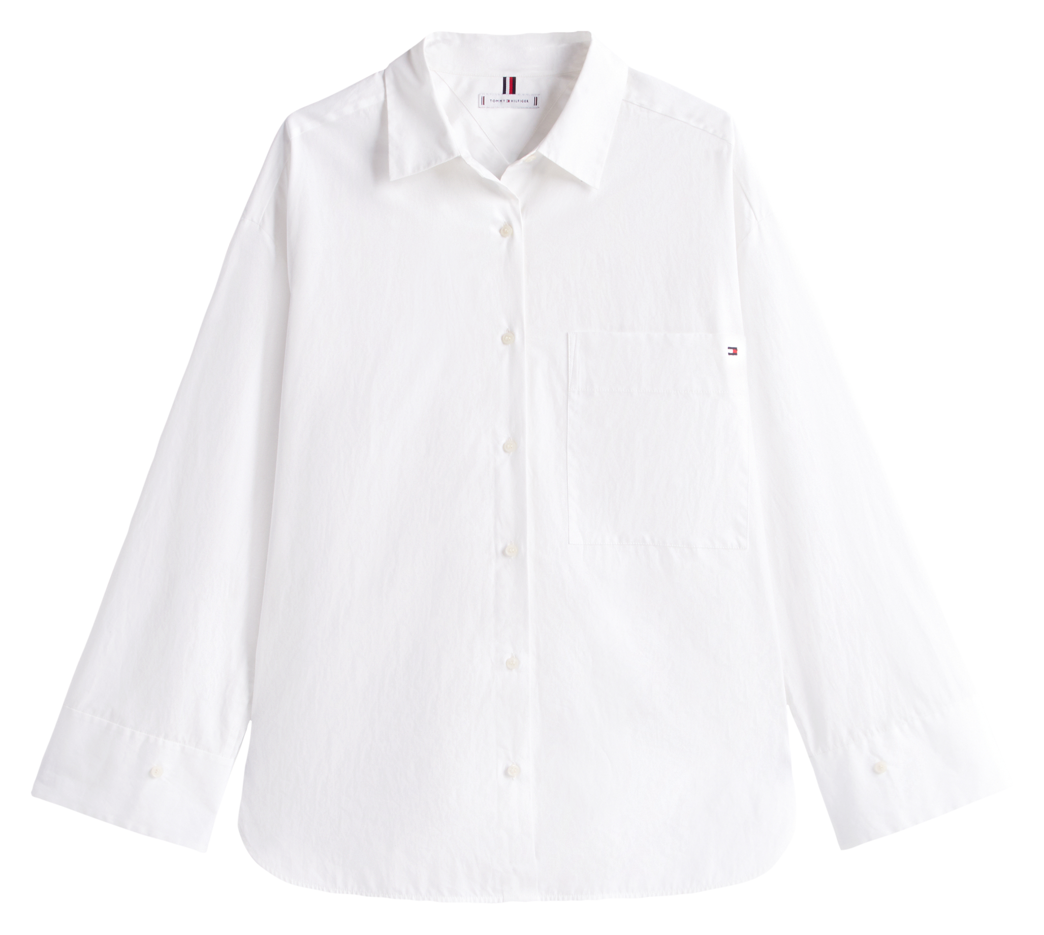 Chemise oversize en coton bio TOMMY HILFIGER Blanc