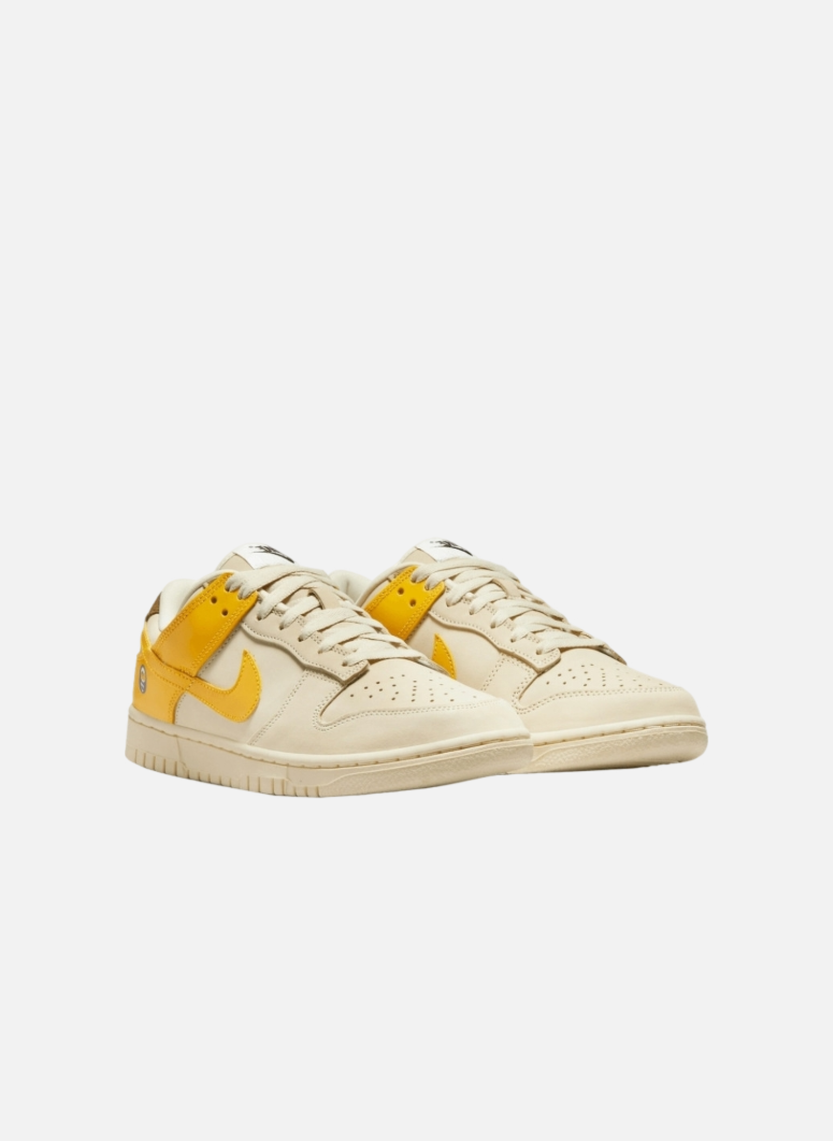 Leather low-top sneakers NIKE Yellow