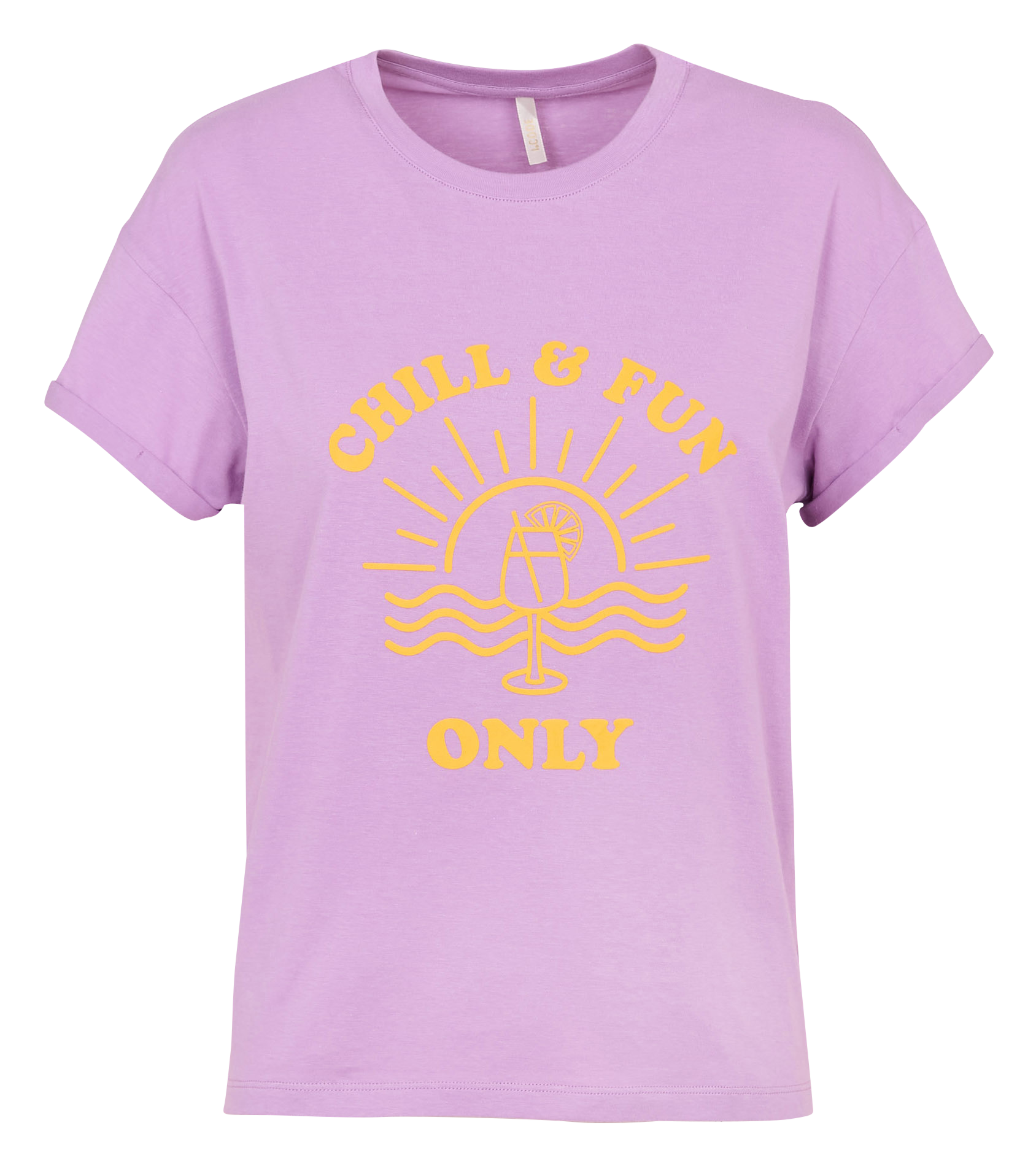 Tee-shirt droit en coton I CODE Violet