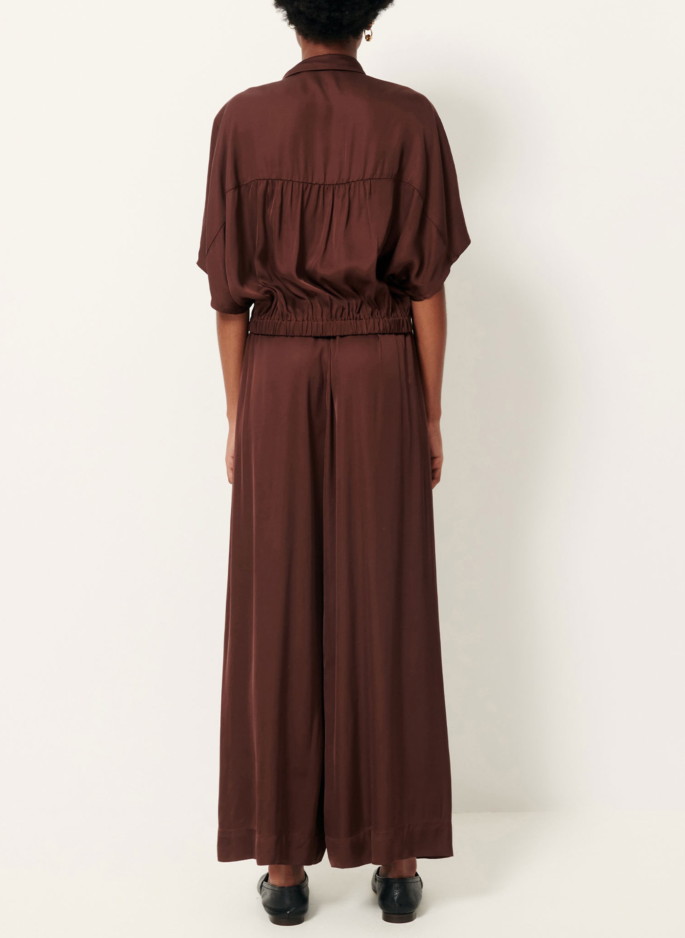 Straight shirt SESSUN Brown