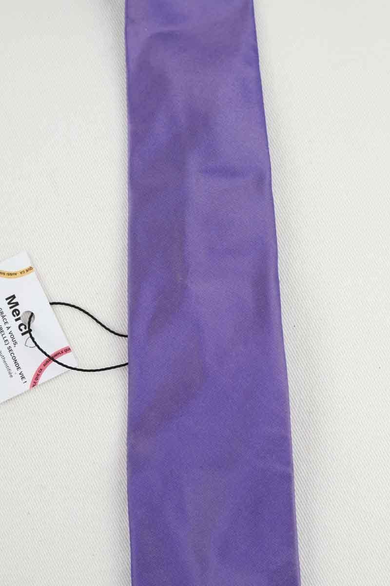 Navelli silk tie KENZO - SECONDE MAIN Purple