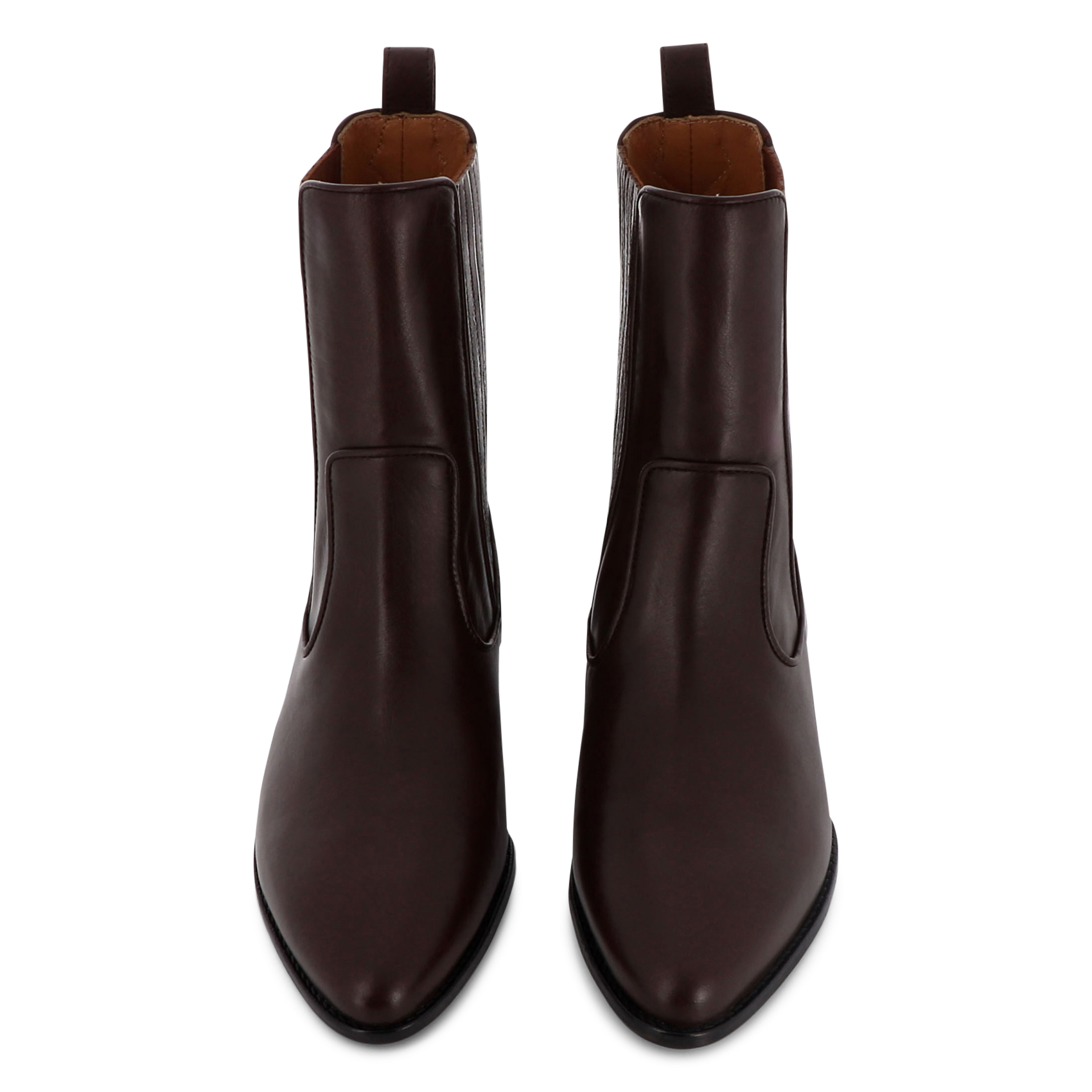 Bottines en cuir SOCQUE PARIS Marron