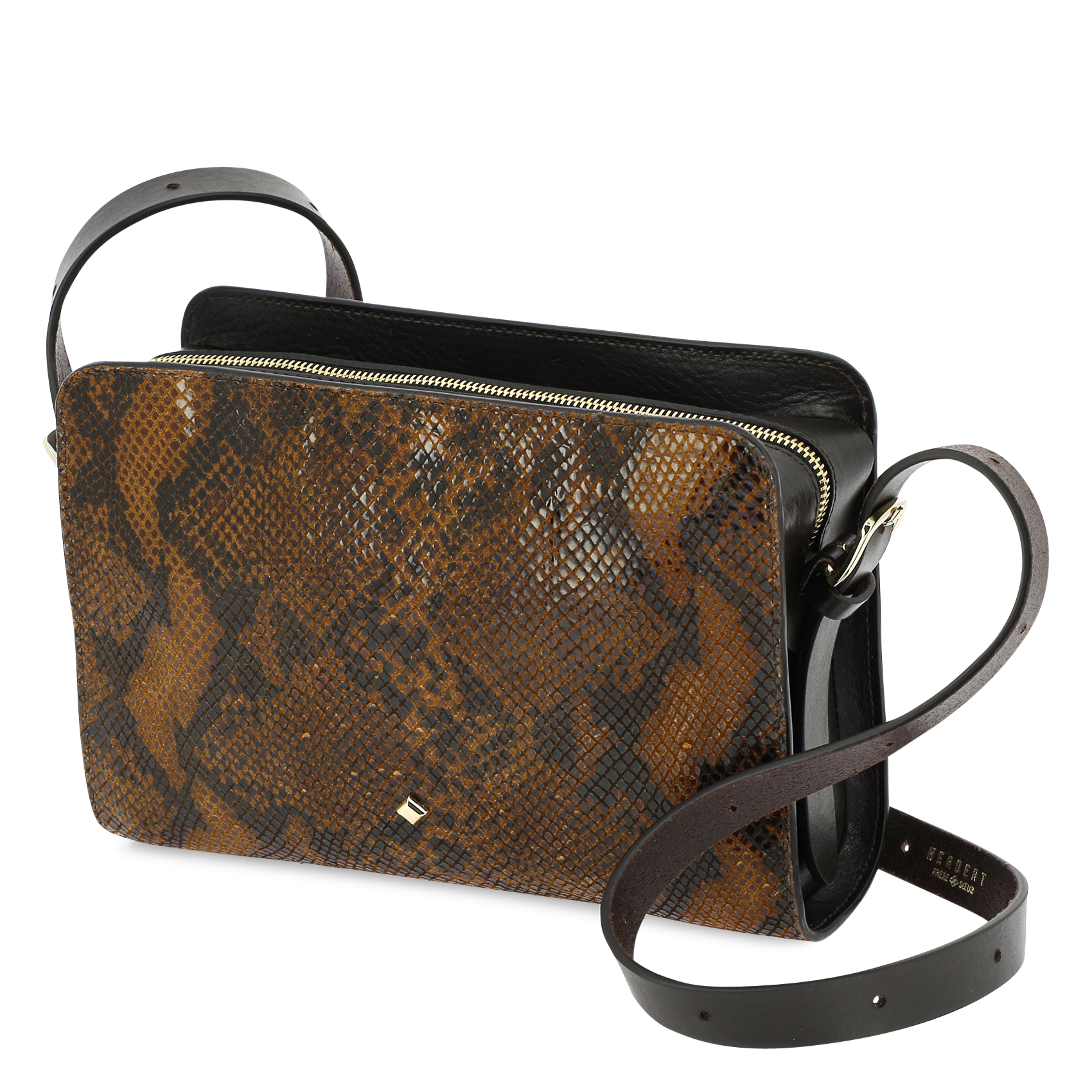 Brieftasche aus Leder HERBERT FRERE SOEUR Braun