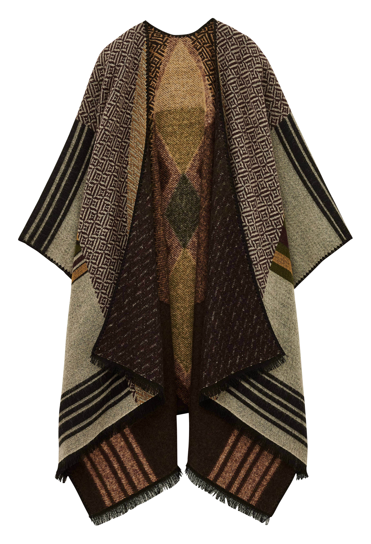 Poncho imprimé BA&SH Multicolore