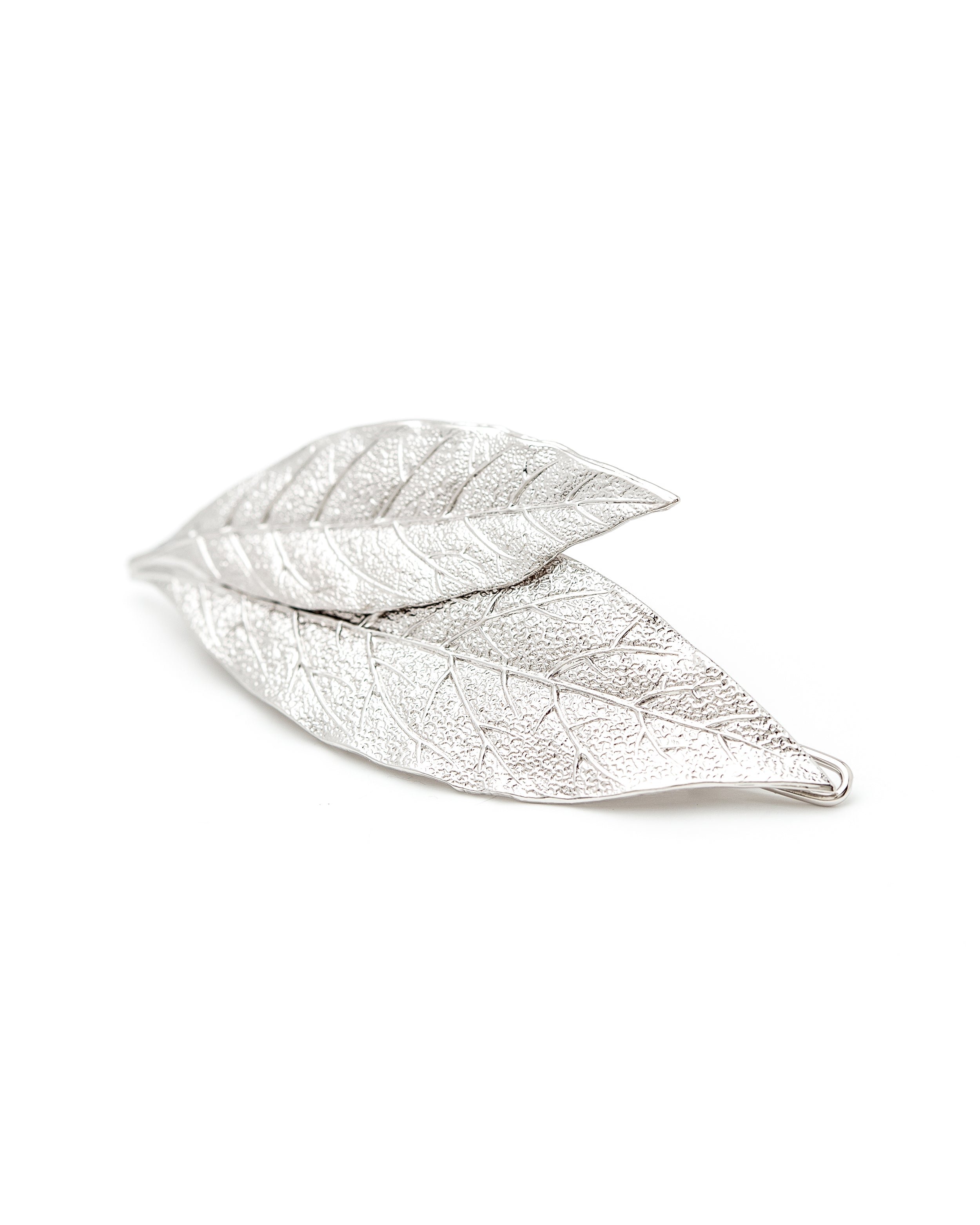 Maxi gold-plated leaf hair clip MONSIEUR SIMONE