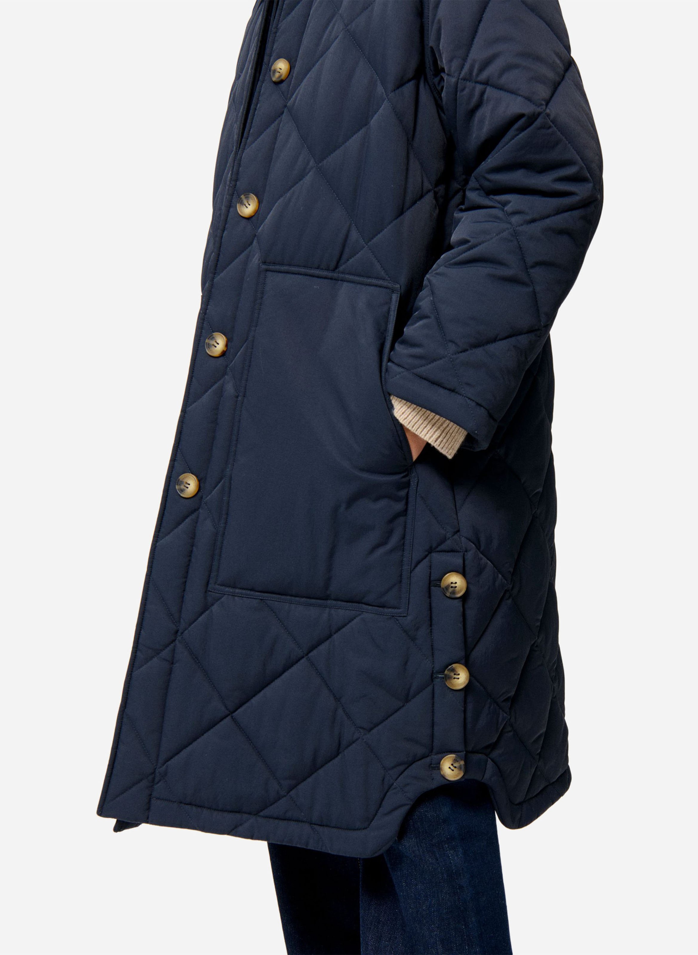 Manteau droit col classique matelassé VANESSA BRUNO Bleu