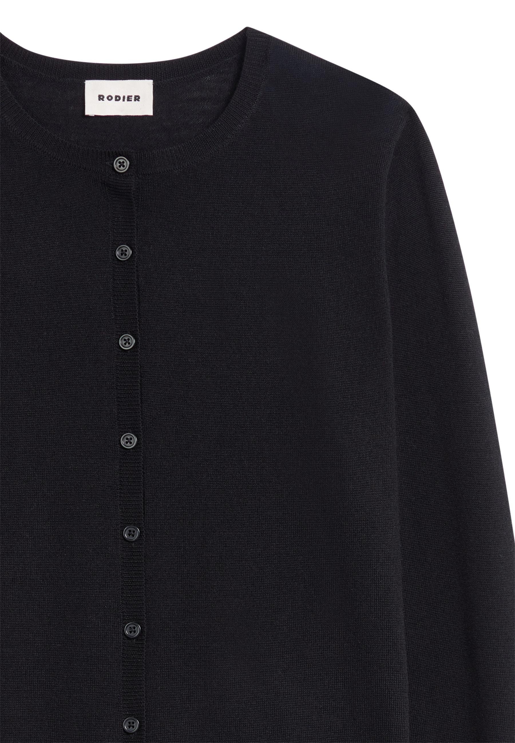 Merino wool cardigan RODIER Black