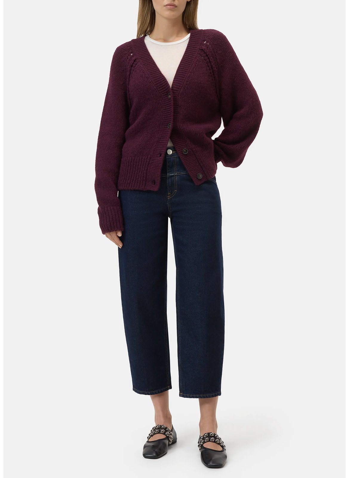 Raw denim cropped balloon jeans CLOSED Blue