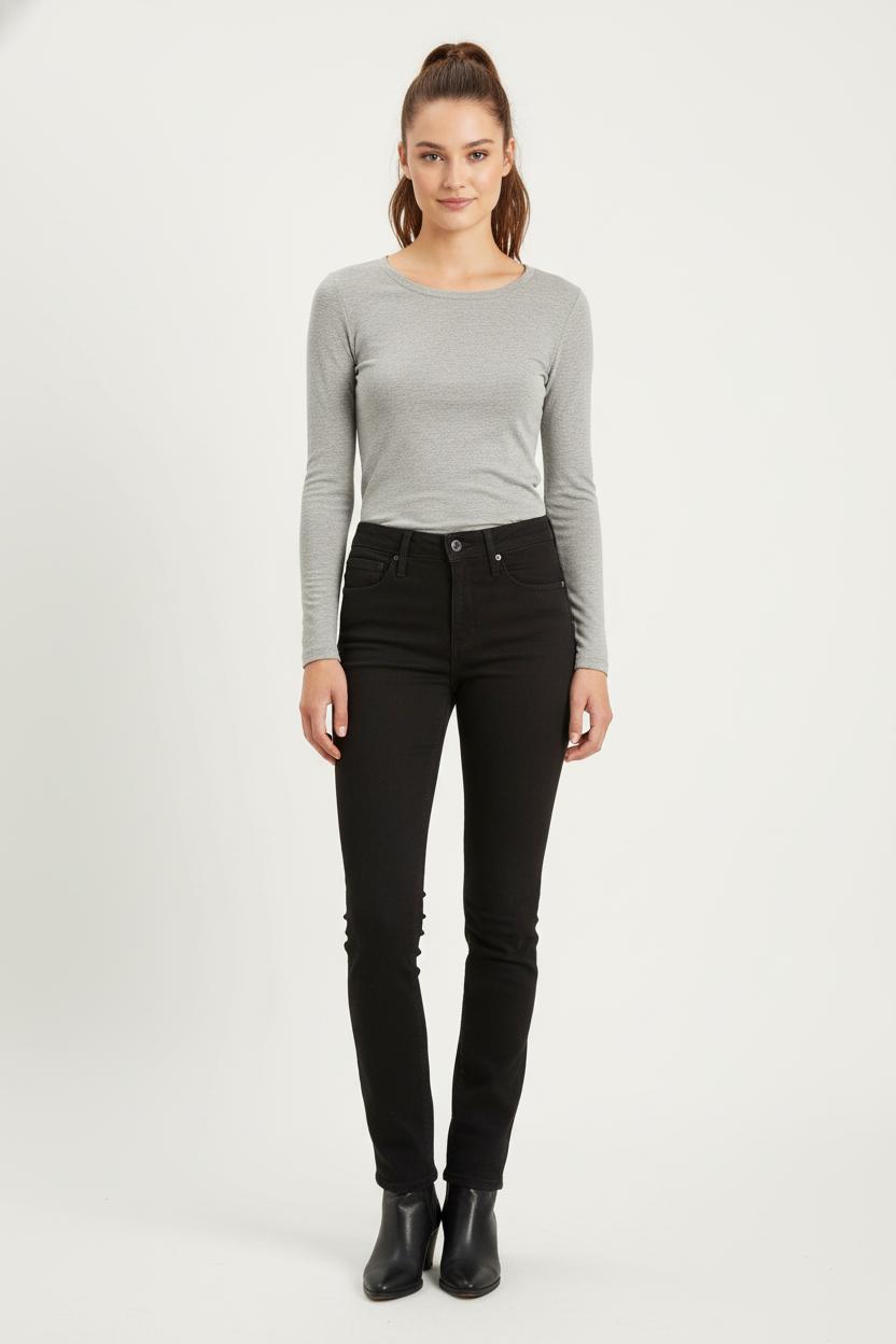 Cropped slim jeans with studs LEVI'S - Seconde main Black
