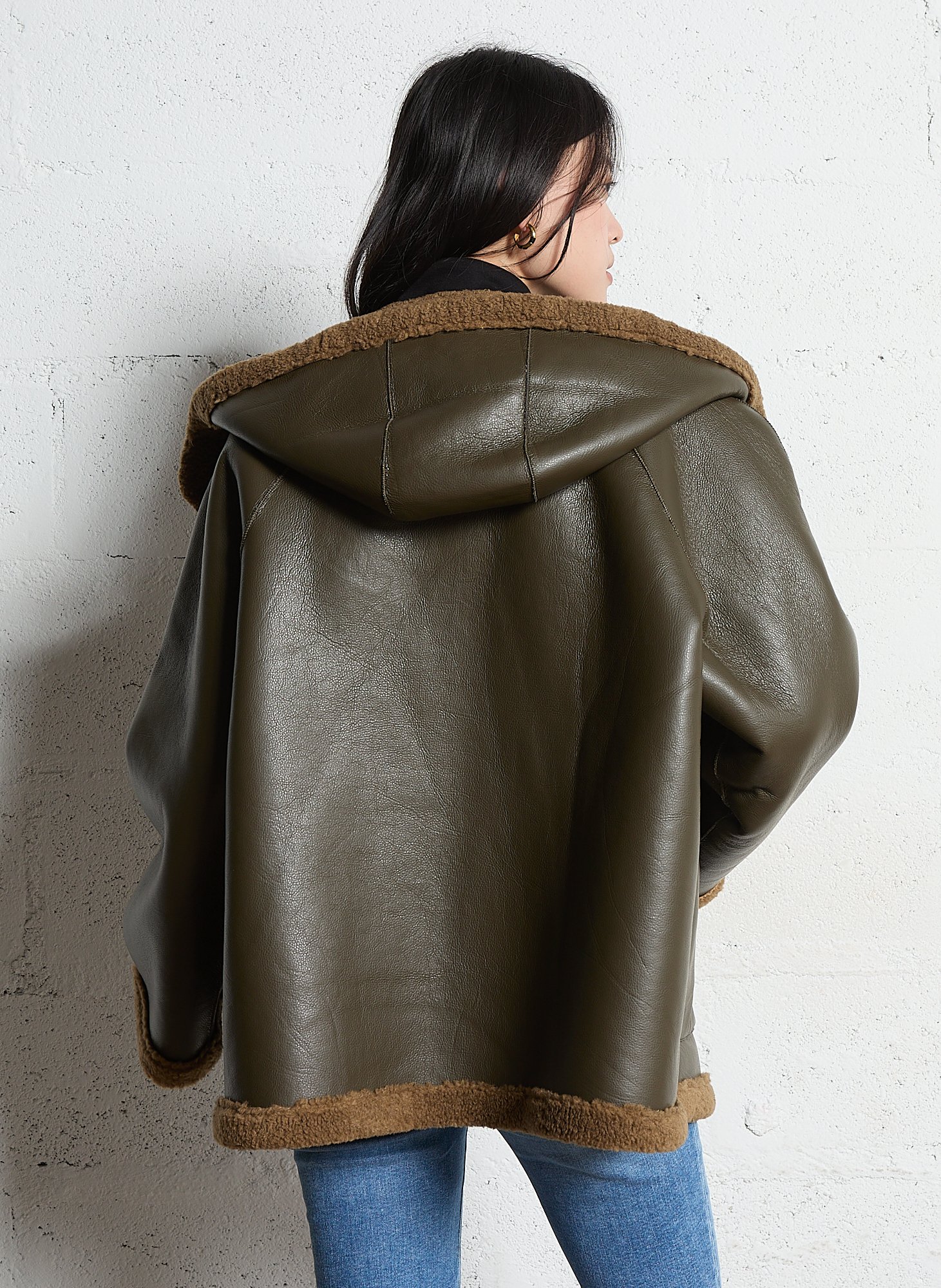 Blouson col montant  BENSIMON Kaki