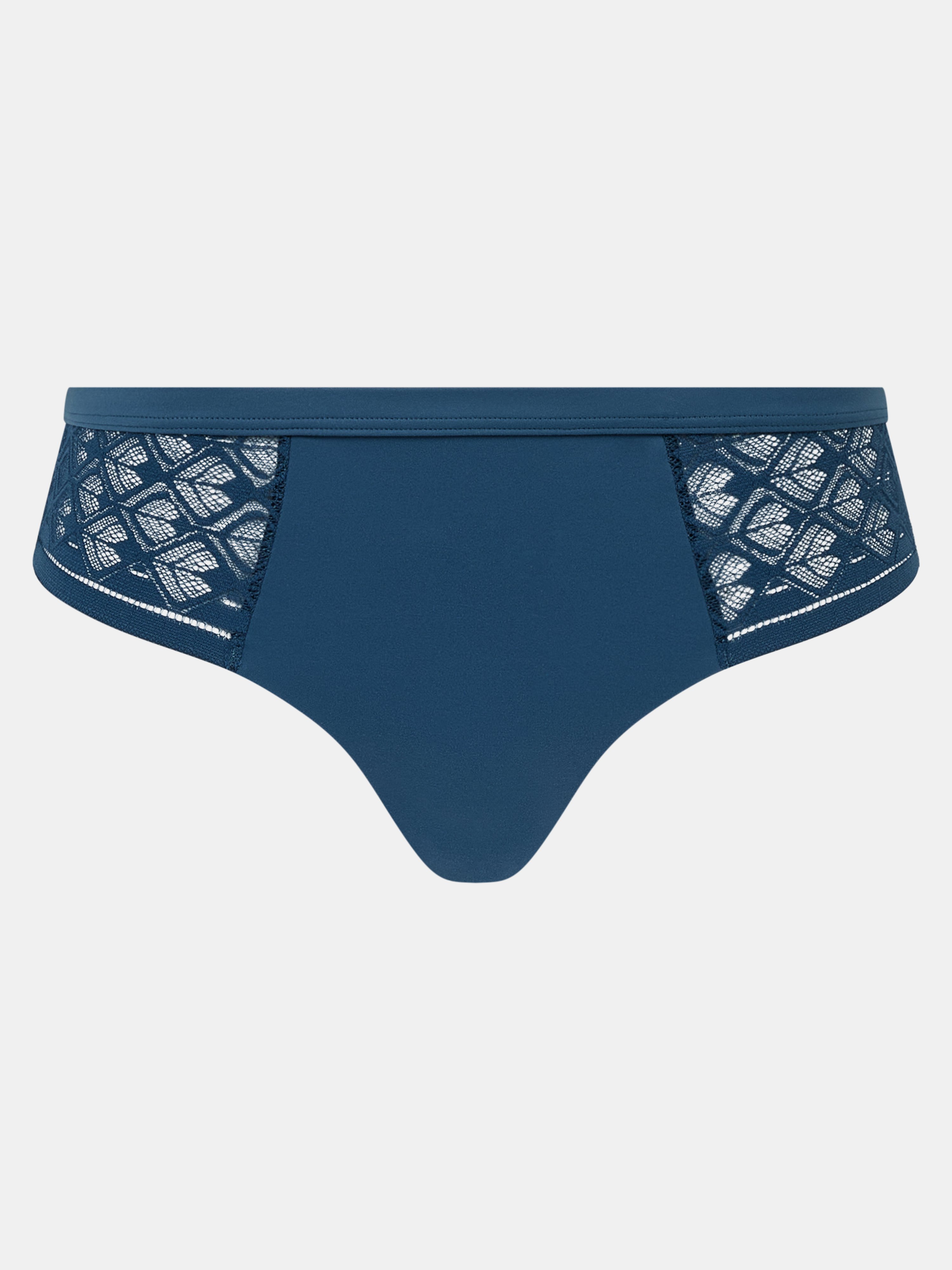 High-waisted lace panties CHANTELLE Blue