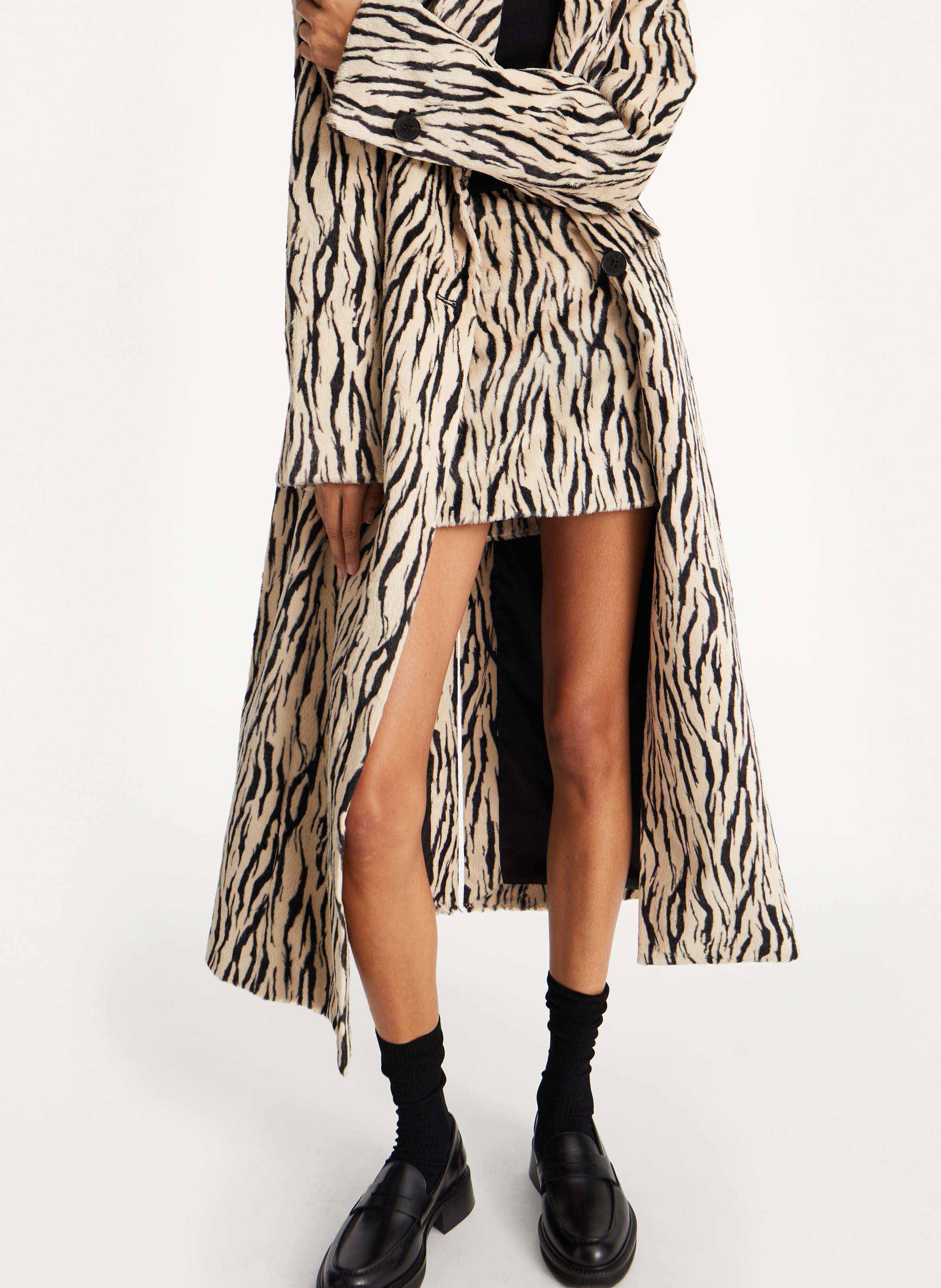 Cotton-mix midi skirt ROTATE Multicolored