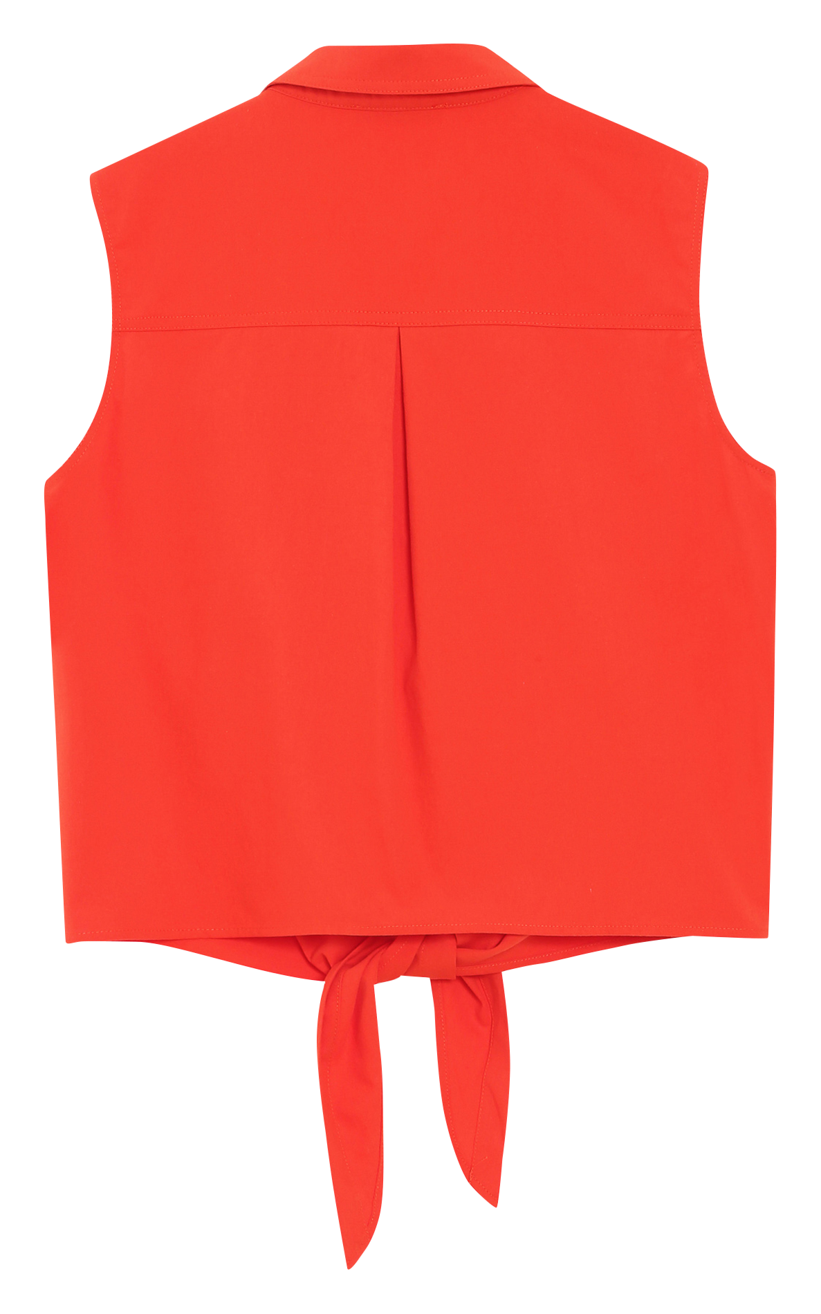 Chemise droite col classique en coton GRACE ET MILA Rouge