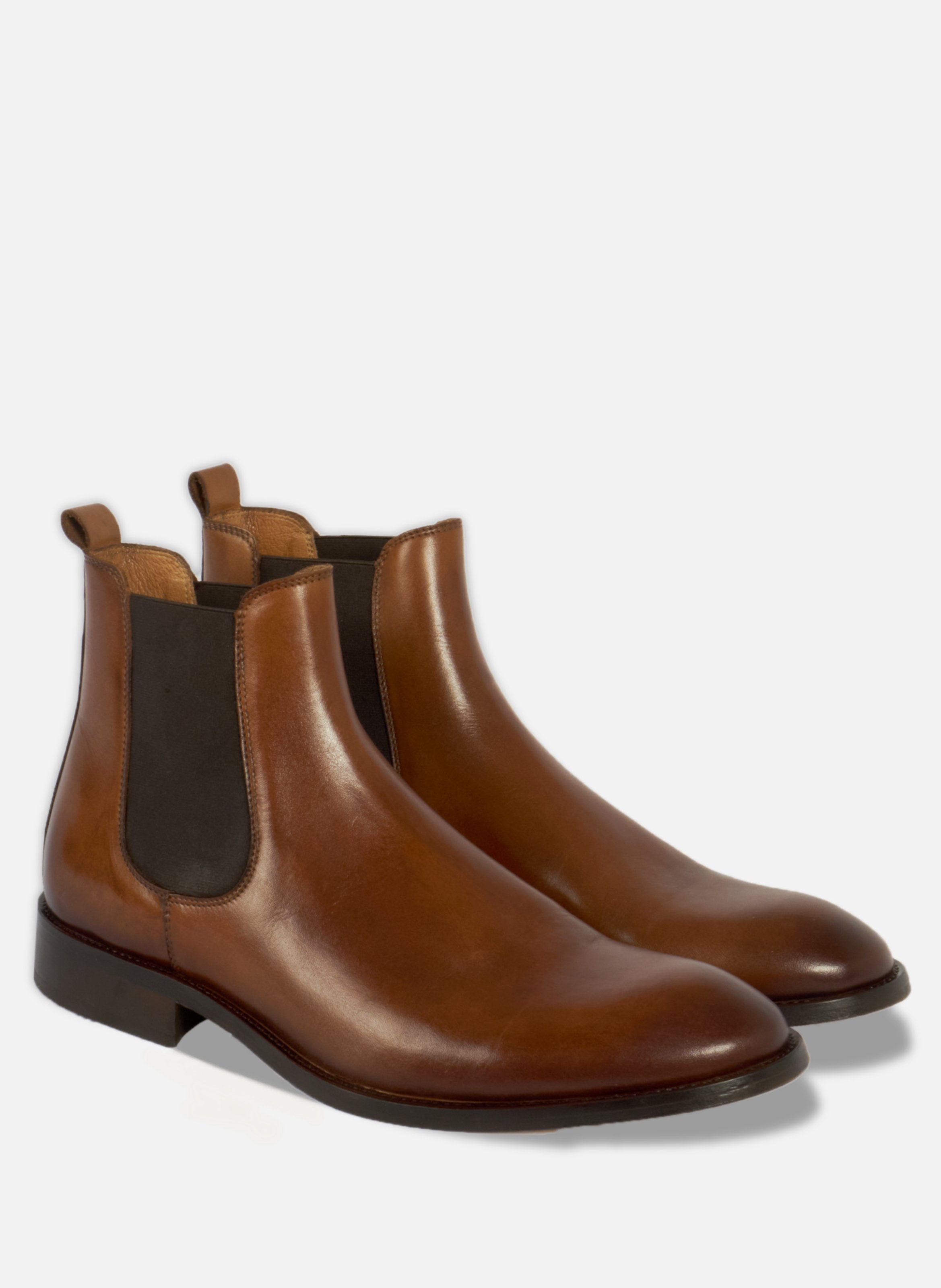 Chelsea boots martin leather cognac JULES & JENN Brown