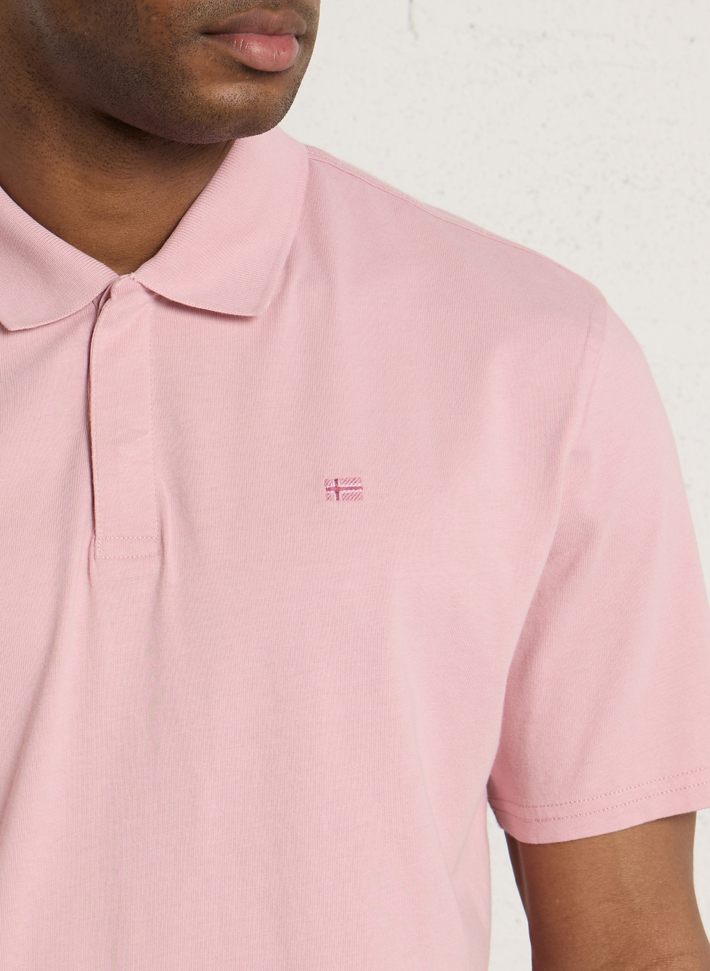 Regular-fit cotton polo shirt NAPAPIJRI Pink