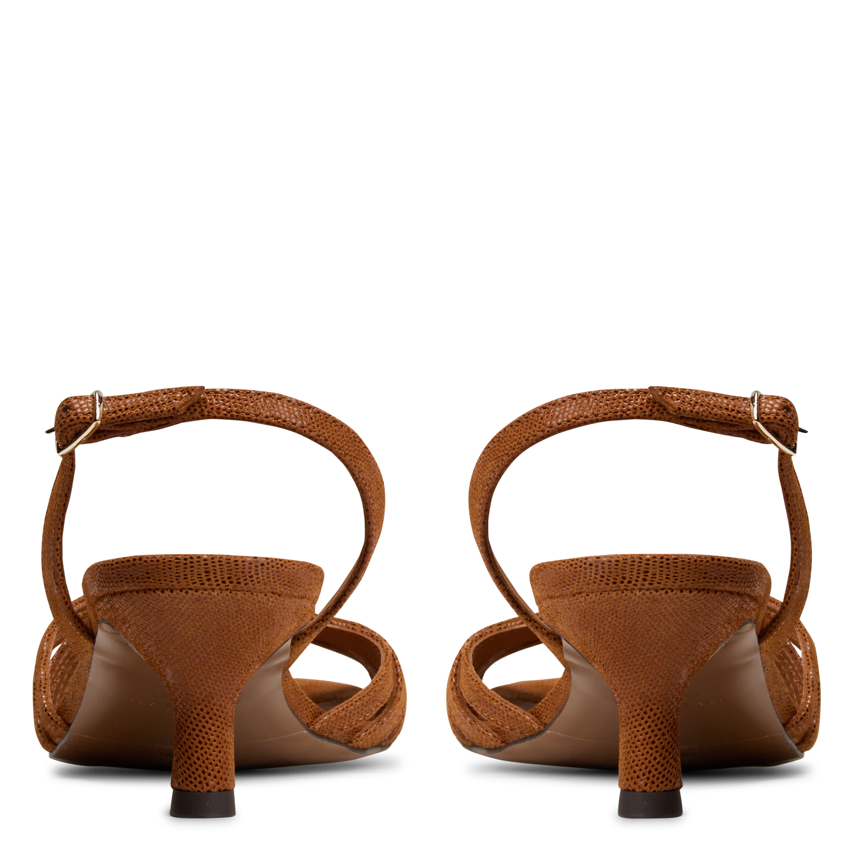 Alice - Ledersandalen mit Absatz RIVECOUR Braun