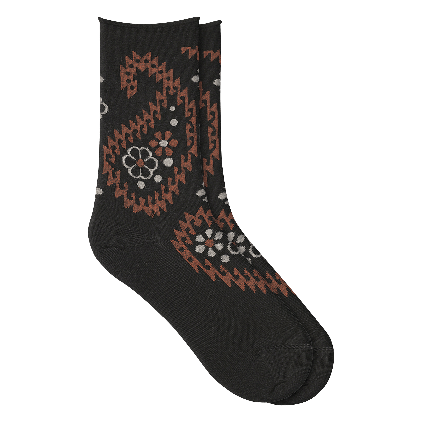 Socken mit gemustertem Wollmix BLEUFORET