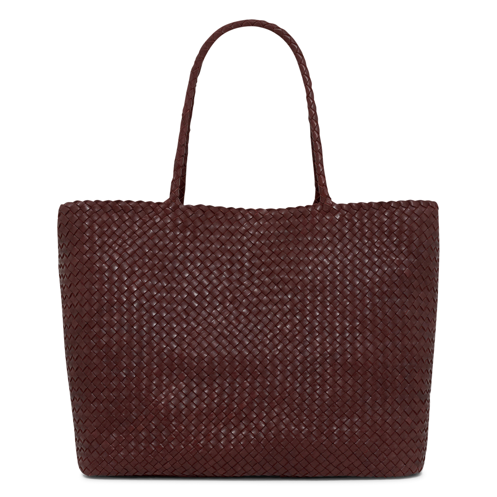 Bolso shopper de piel trenzada PABLO