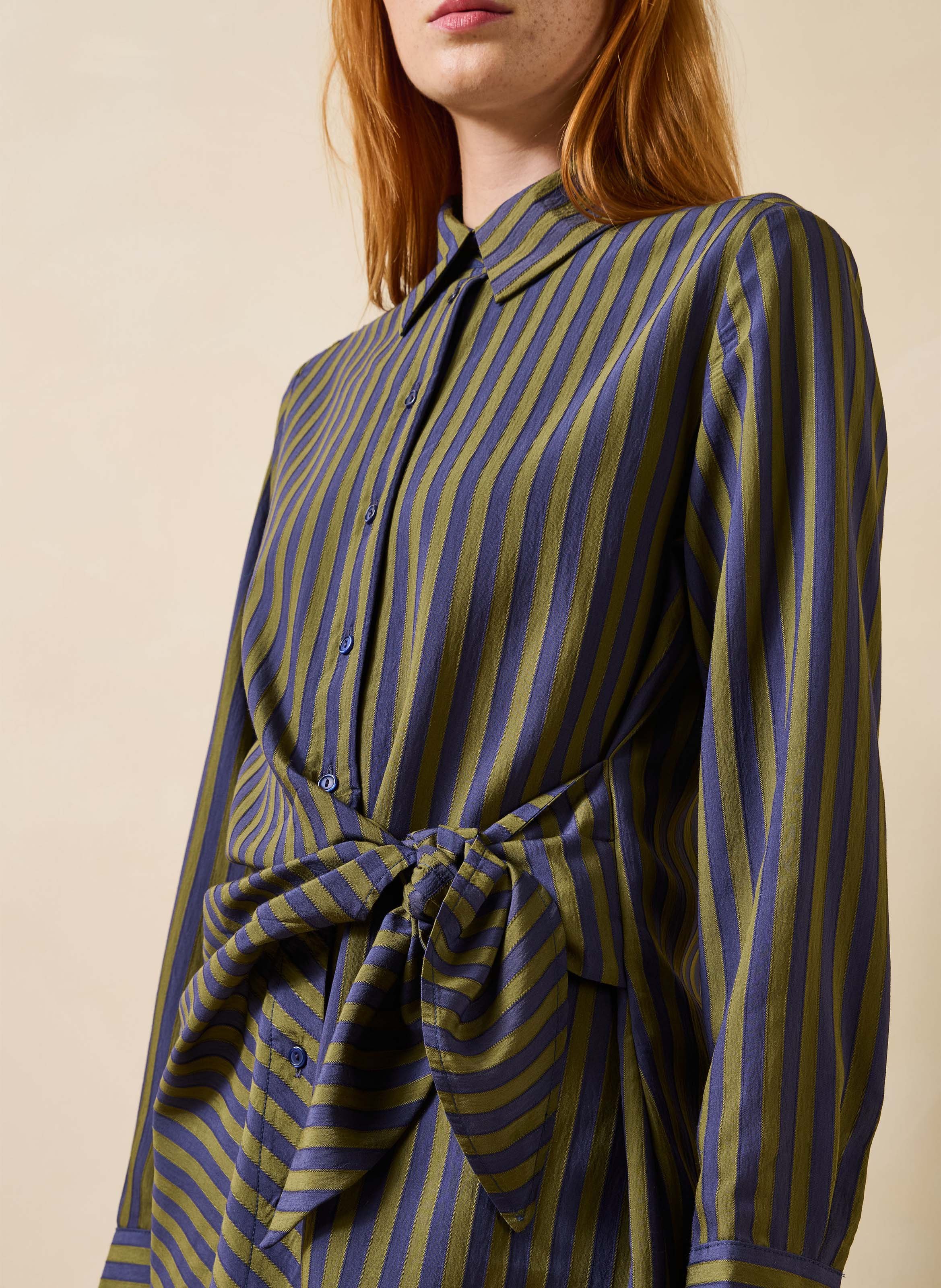 Striped shirt with classic collar LA FEE MARABOUTEE Multicolored