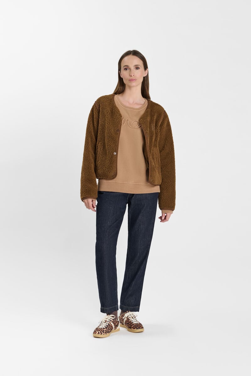 Poem jacket LE TEMPS DES CERISES Brown