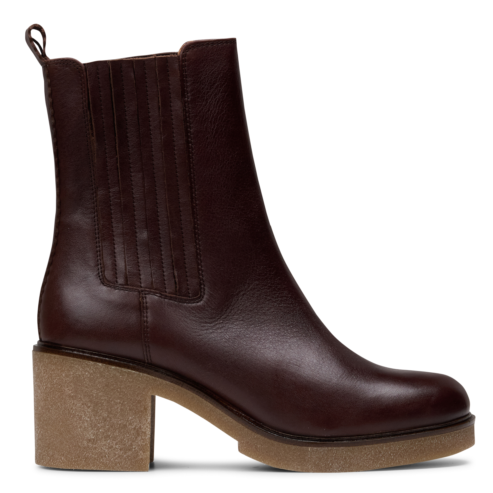 Veloursleder-Stiefeletten mit Absatz MELLOW YELLOW