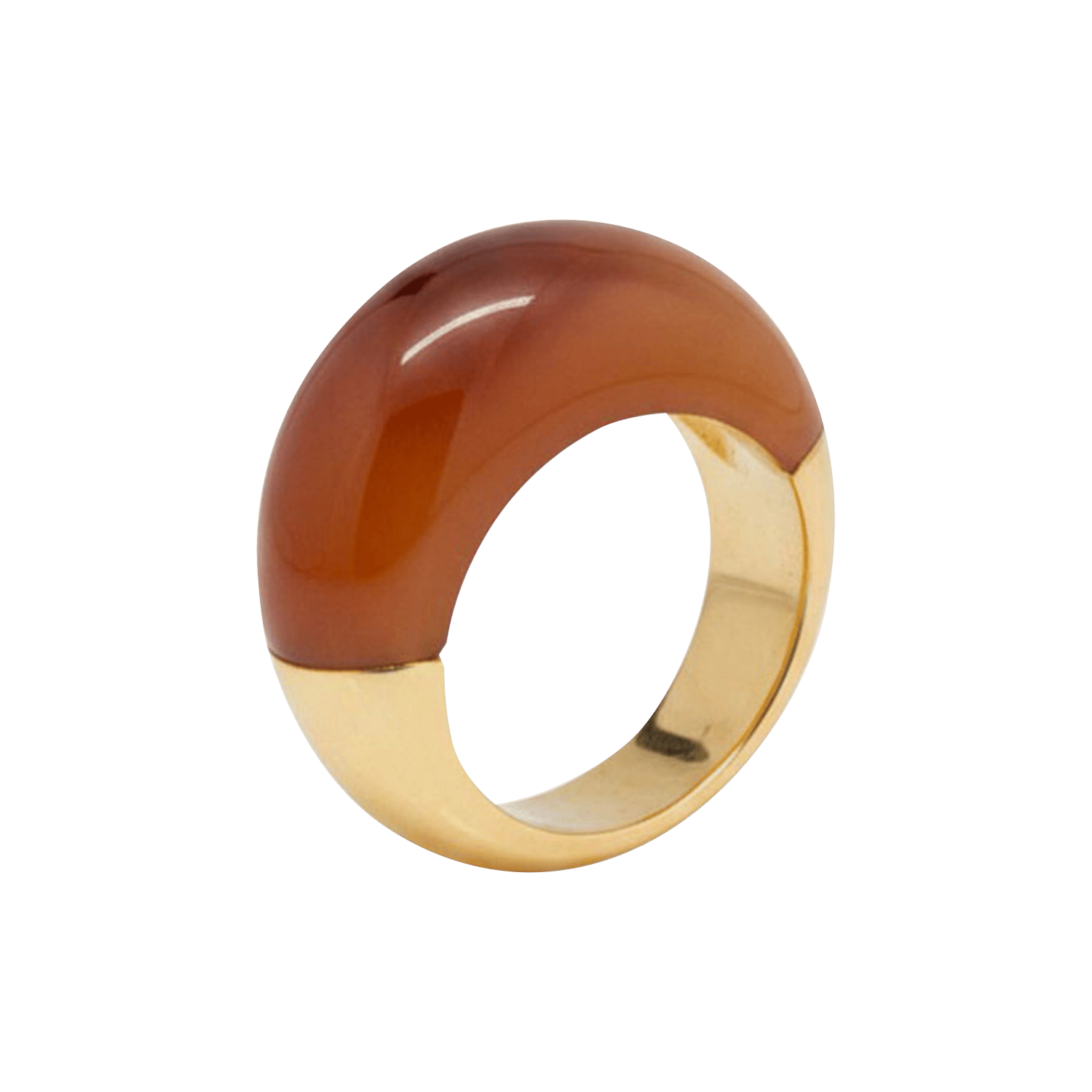 Ring in bi-materiaal FEEKA Bruin