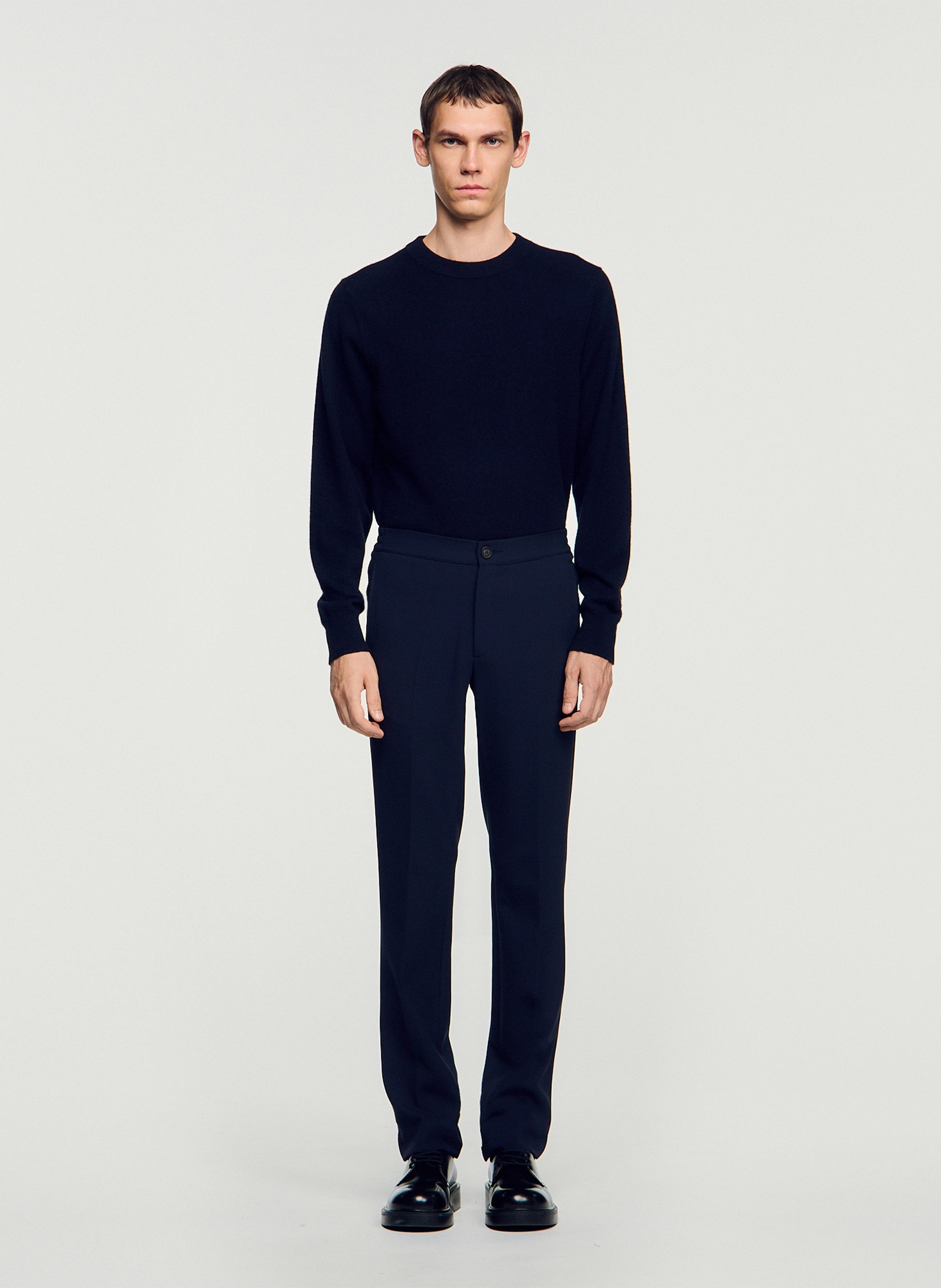 Pantalon droit  SANDRO Bleu