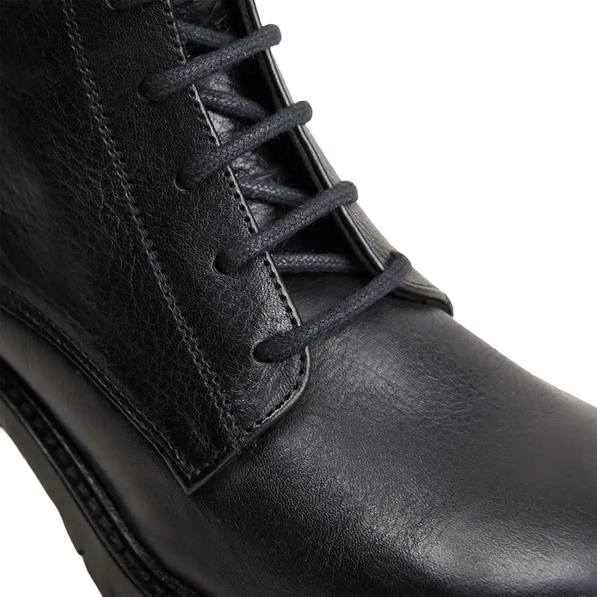 Bottes en cuir à lacets JONAK Noir