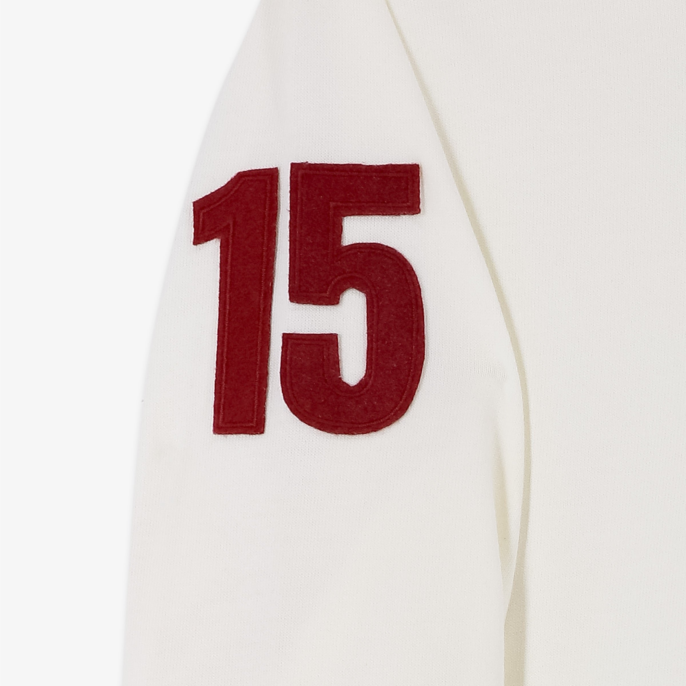 Long-sleeved cotton rugby shirt SERGE BLANCO White