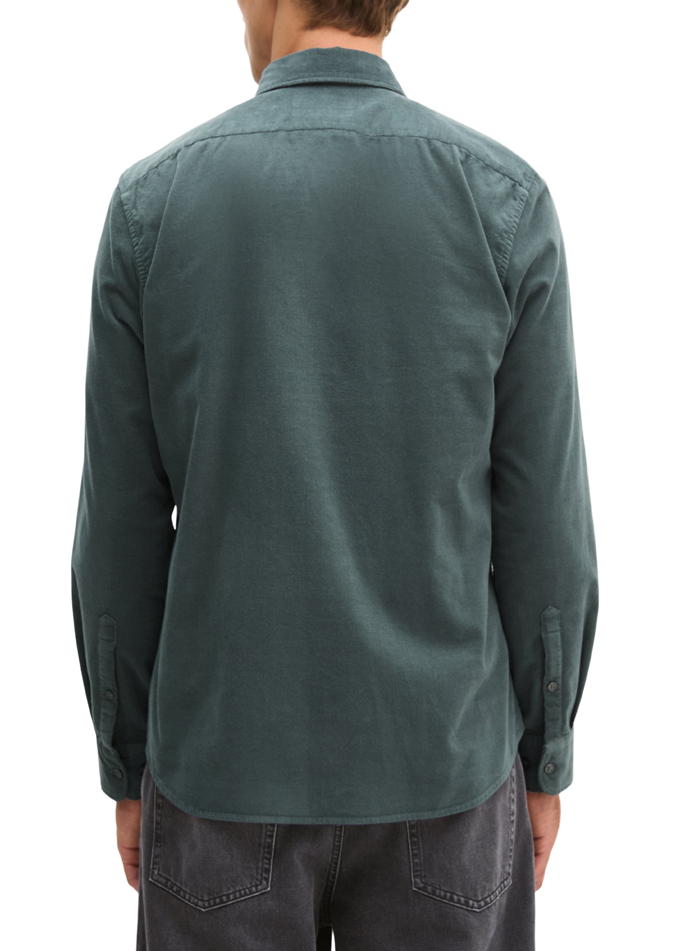 Katoenen blouse met klassieke kraag MARC O'POLO Grijs