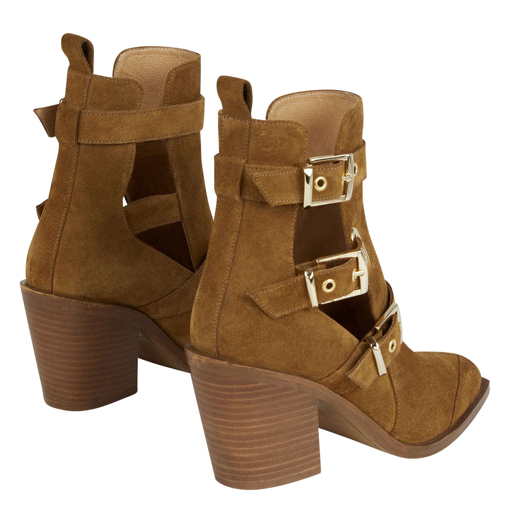 Botines Piel Con Hebillas Cuir Minelli - Place des Tendances