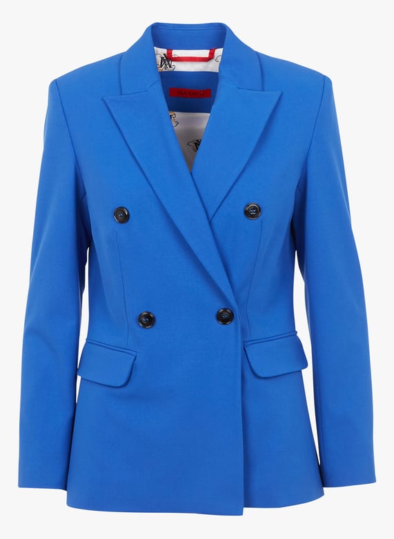Shawl-Collar suit jacket Cornflower blue Women Place