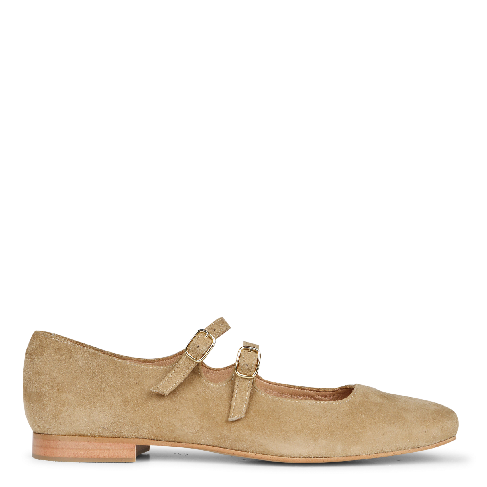 Ballerinas aus Veloursleder MELLOW YELLOW Braun