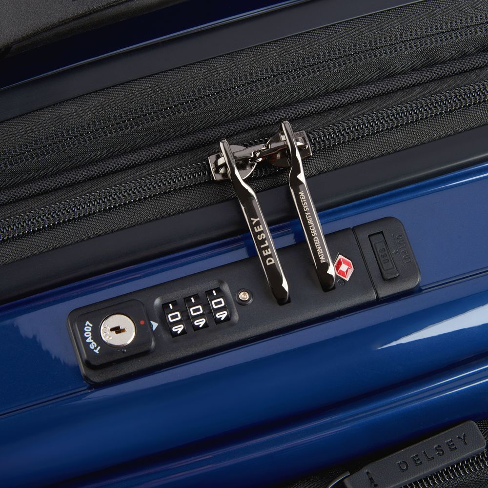 Rigid cabin suitcase DELSEY PARIS Blue