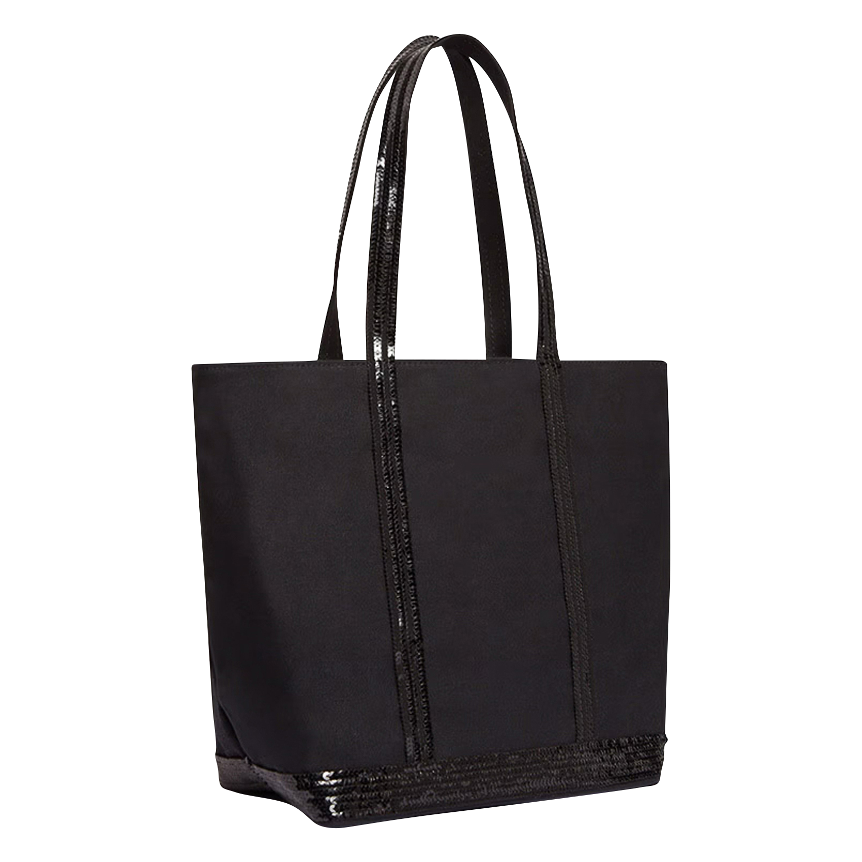 Sac cabas en coton Noir