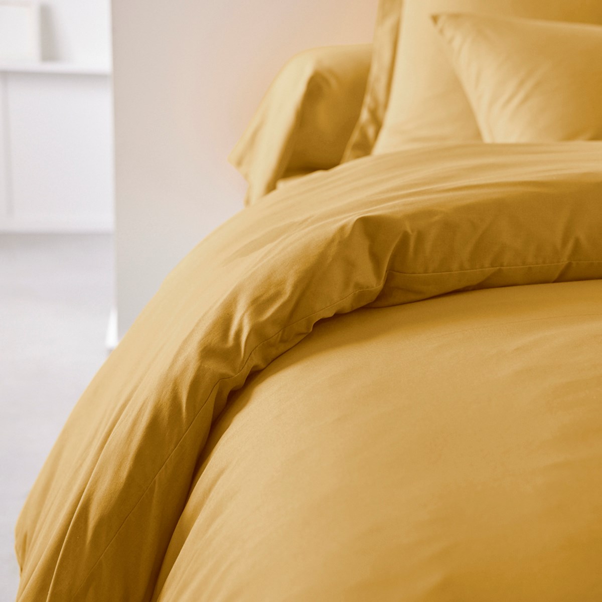 Cotton duvet cover Yellow