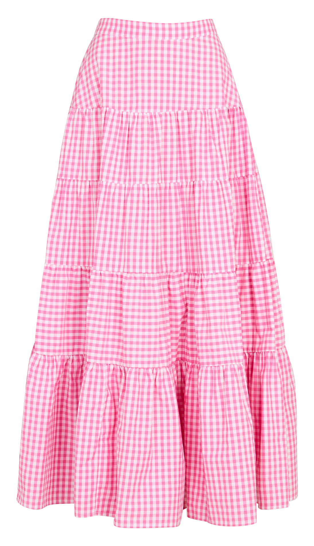 Jupe longue froncée à motifs SUNDRESS Rose