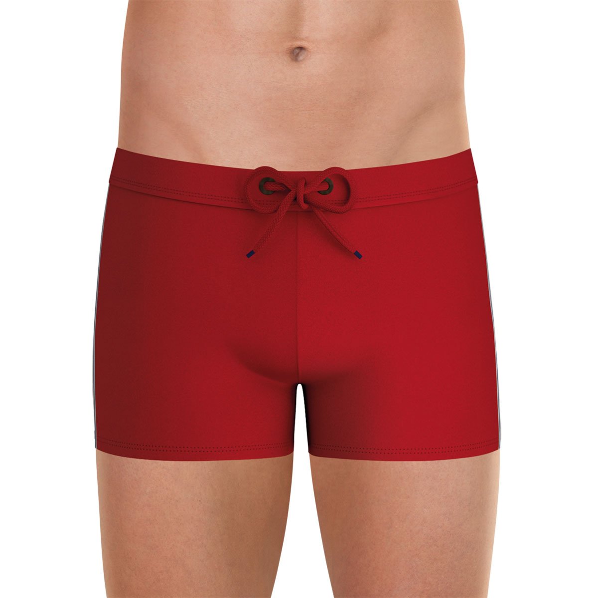 French-made recycled fiber swimming boxers EMINENCE Red