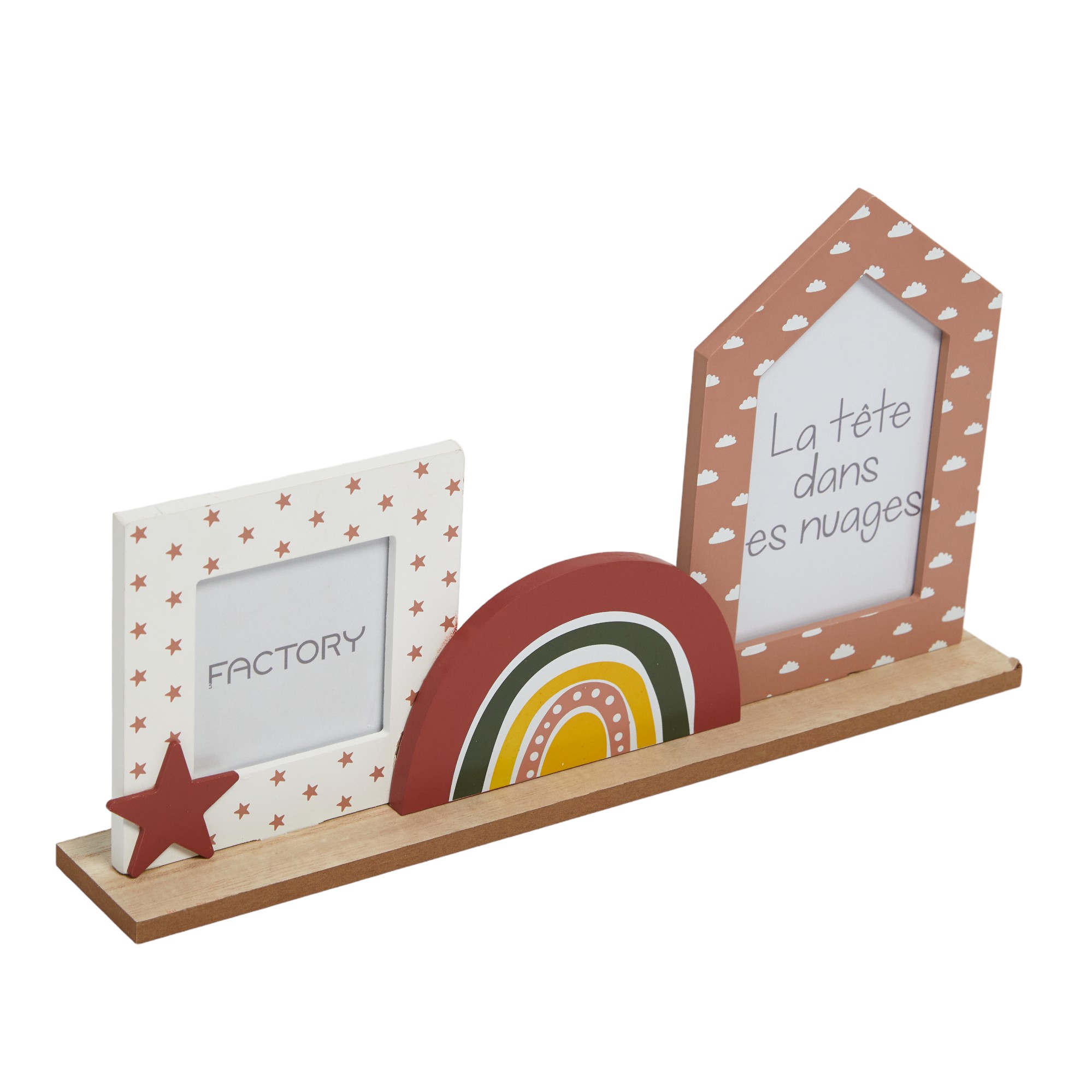 Cadre photo à poser en mdf FACTORY Rose