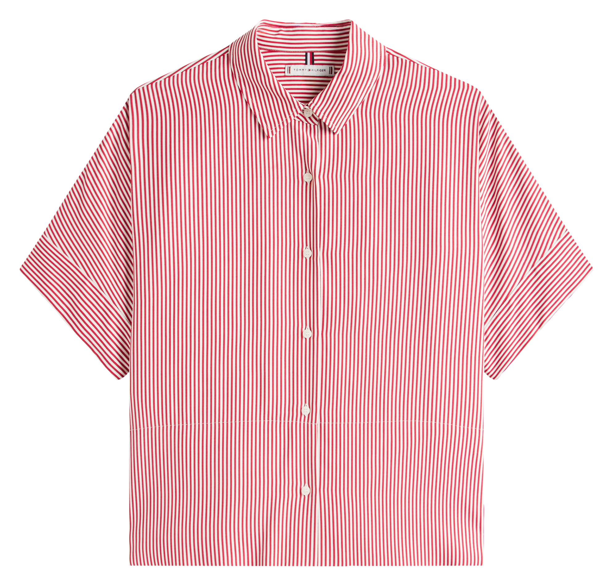 Striped straight shirt TOMMY HILFIGER Red
