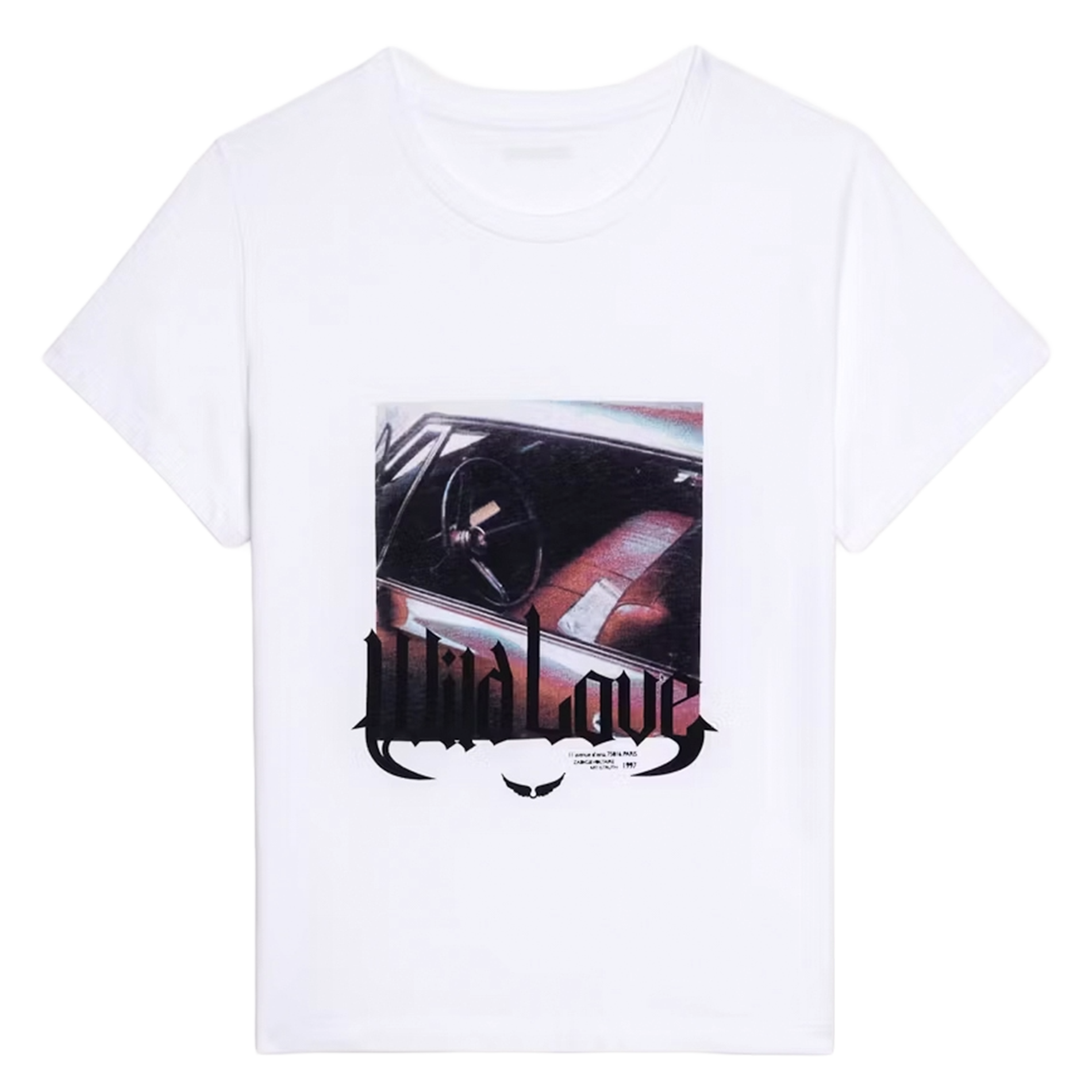 Short-sleeved straight printed T-shirt ZADIG&VOLTAIRE White
