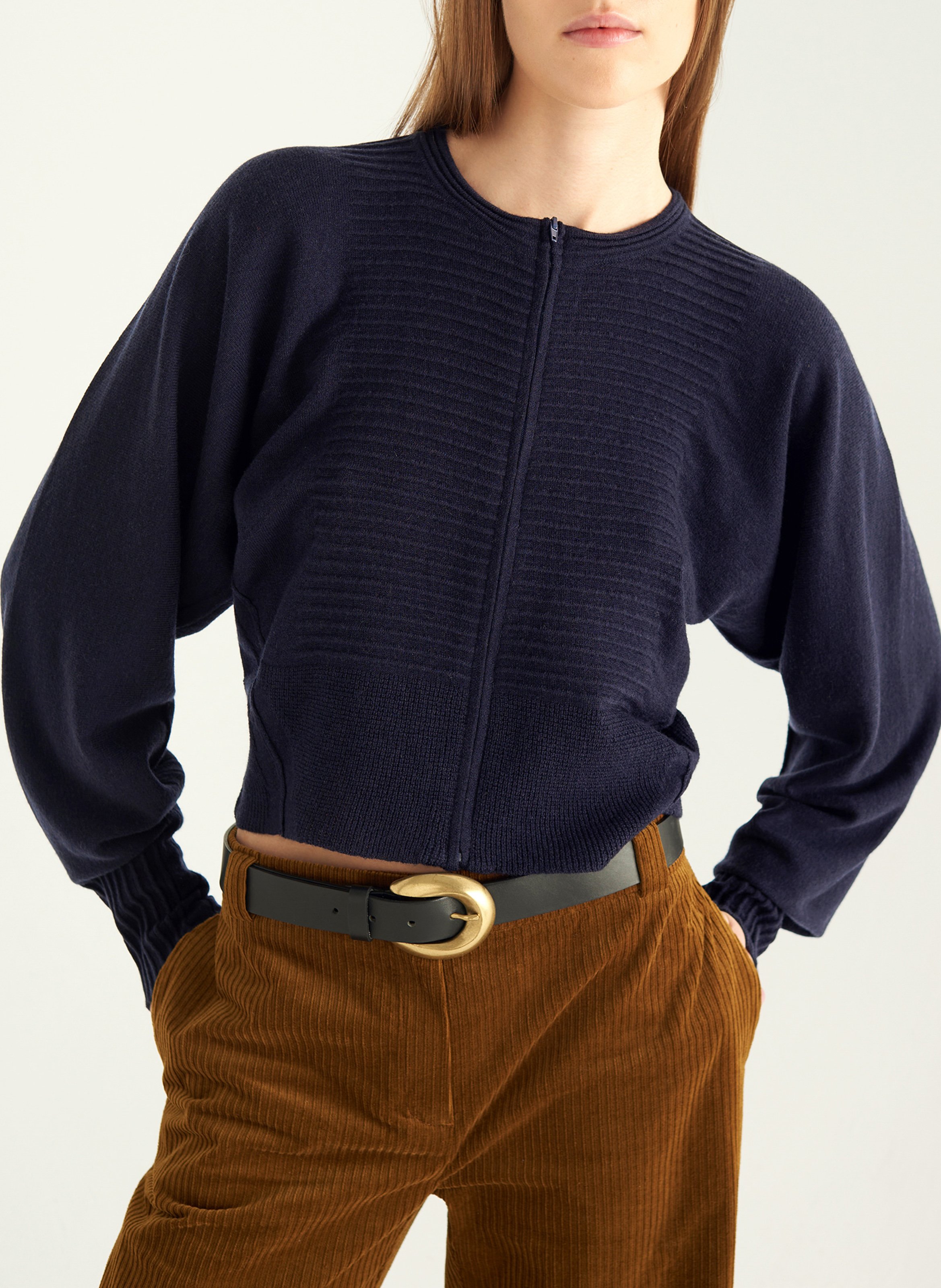 Pull droit col ronden laine COTELAC