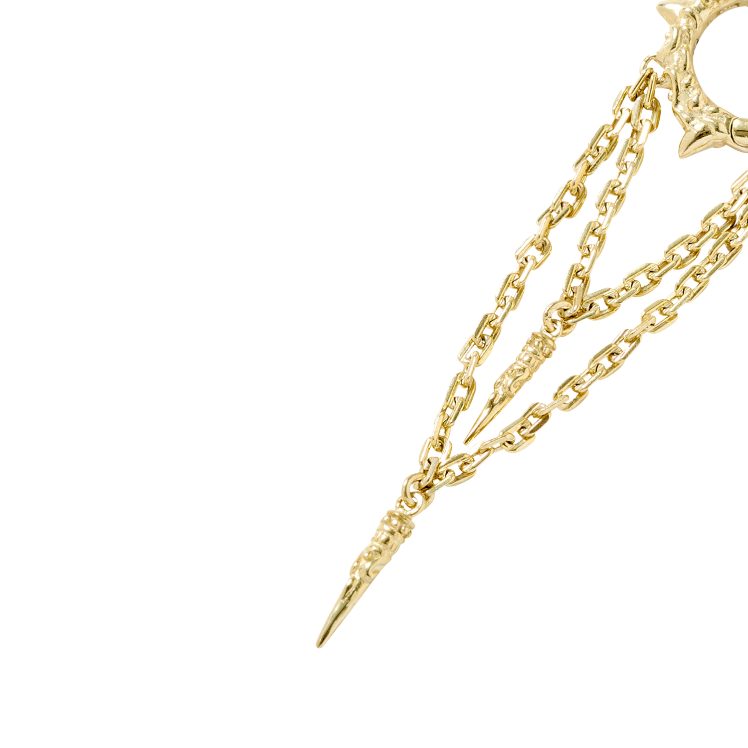 Boucle d'oreille créole BA&SH Doré