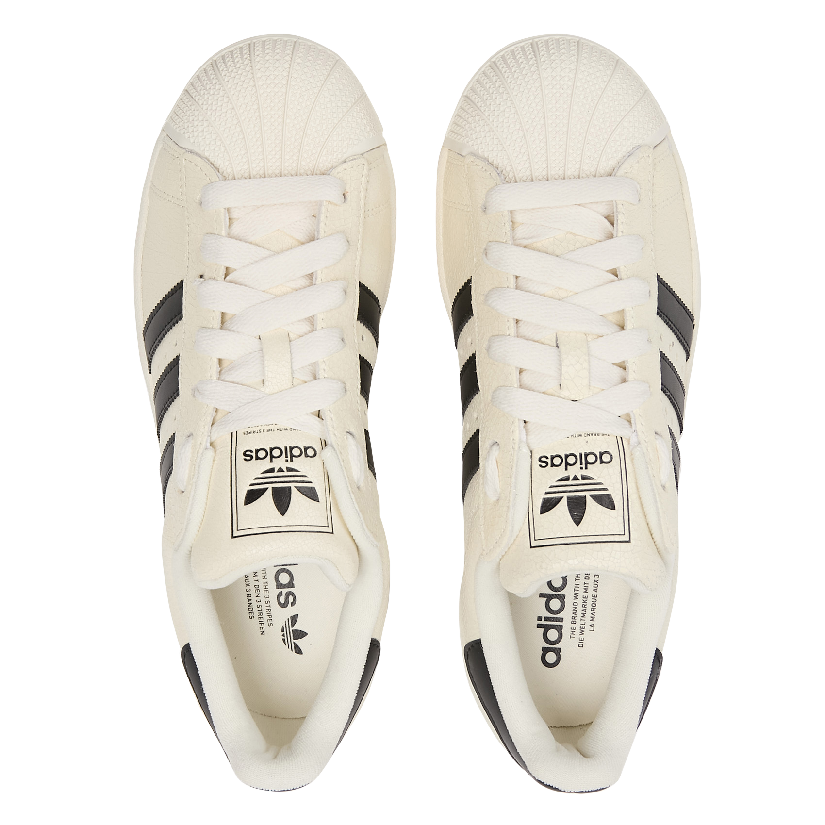 Baskets basses en cuir ADIDAS Blanc
