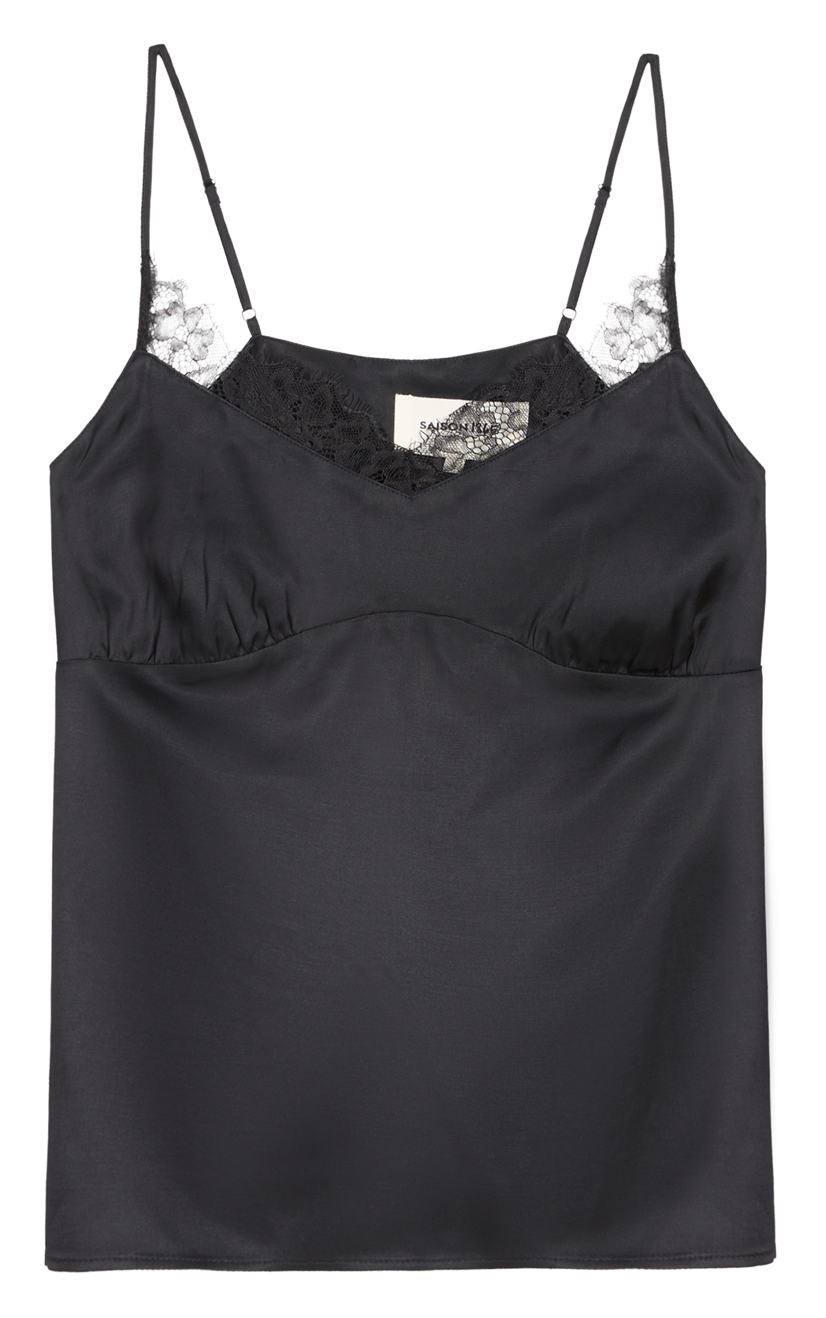 Caraco col v en dentelle SAISON 1865 Noir